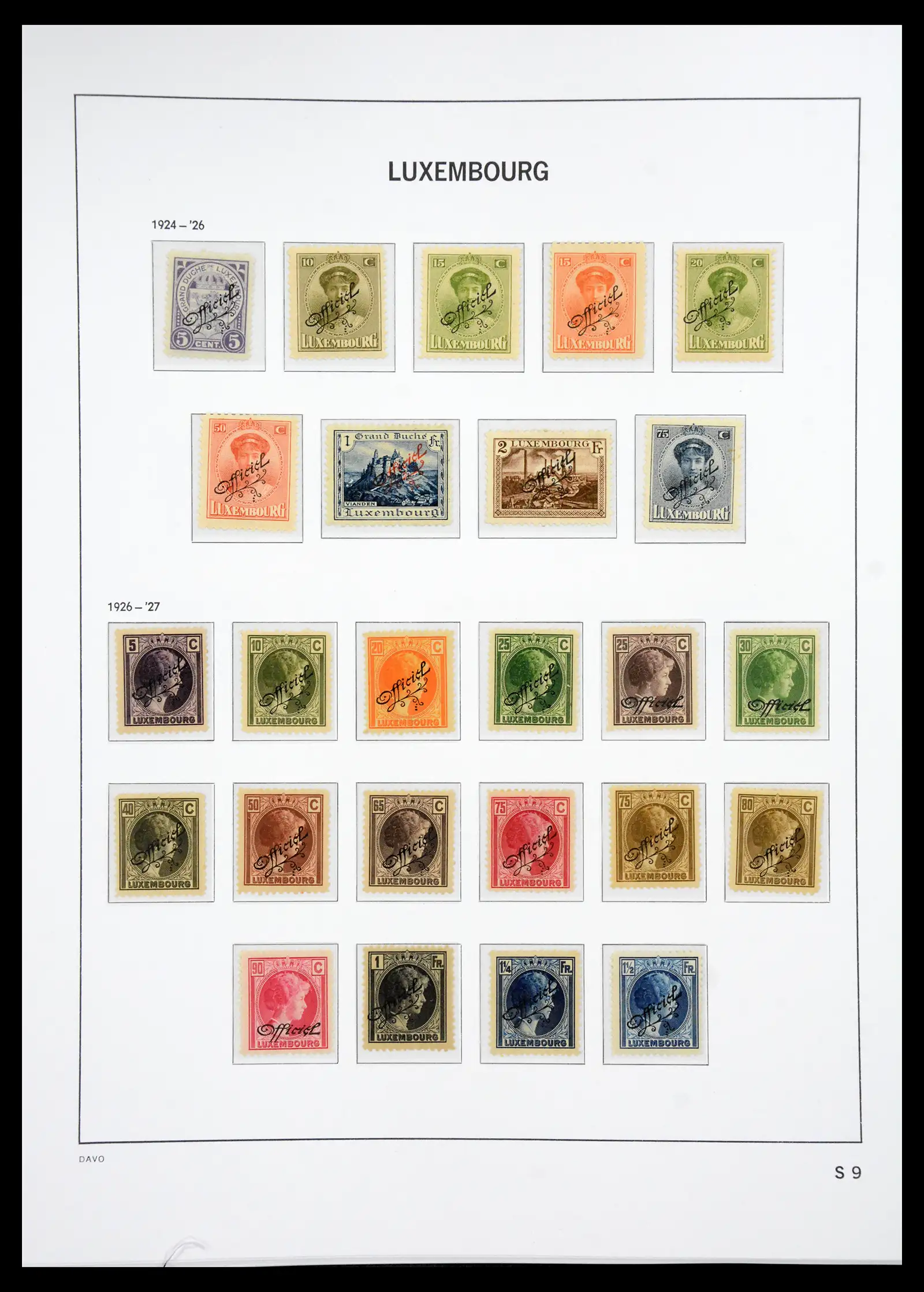 41286 0055 - Postzegelverzameling 41286 Luxemburg 1852-2015.