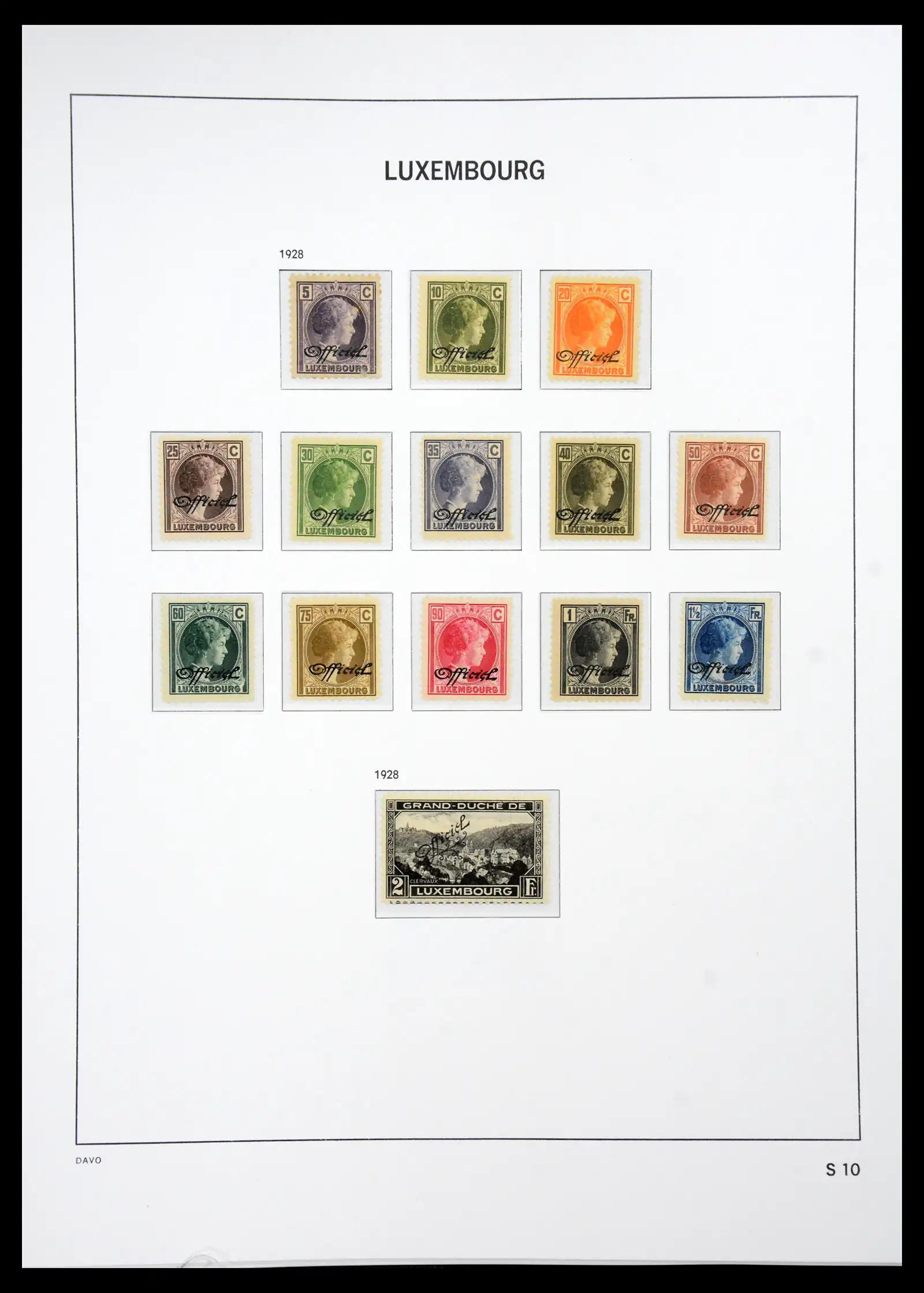 41286 0056 - Postzegelverzameling 41286 Luxemburg 1852-2015.