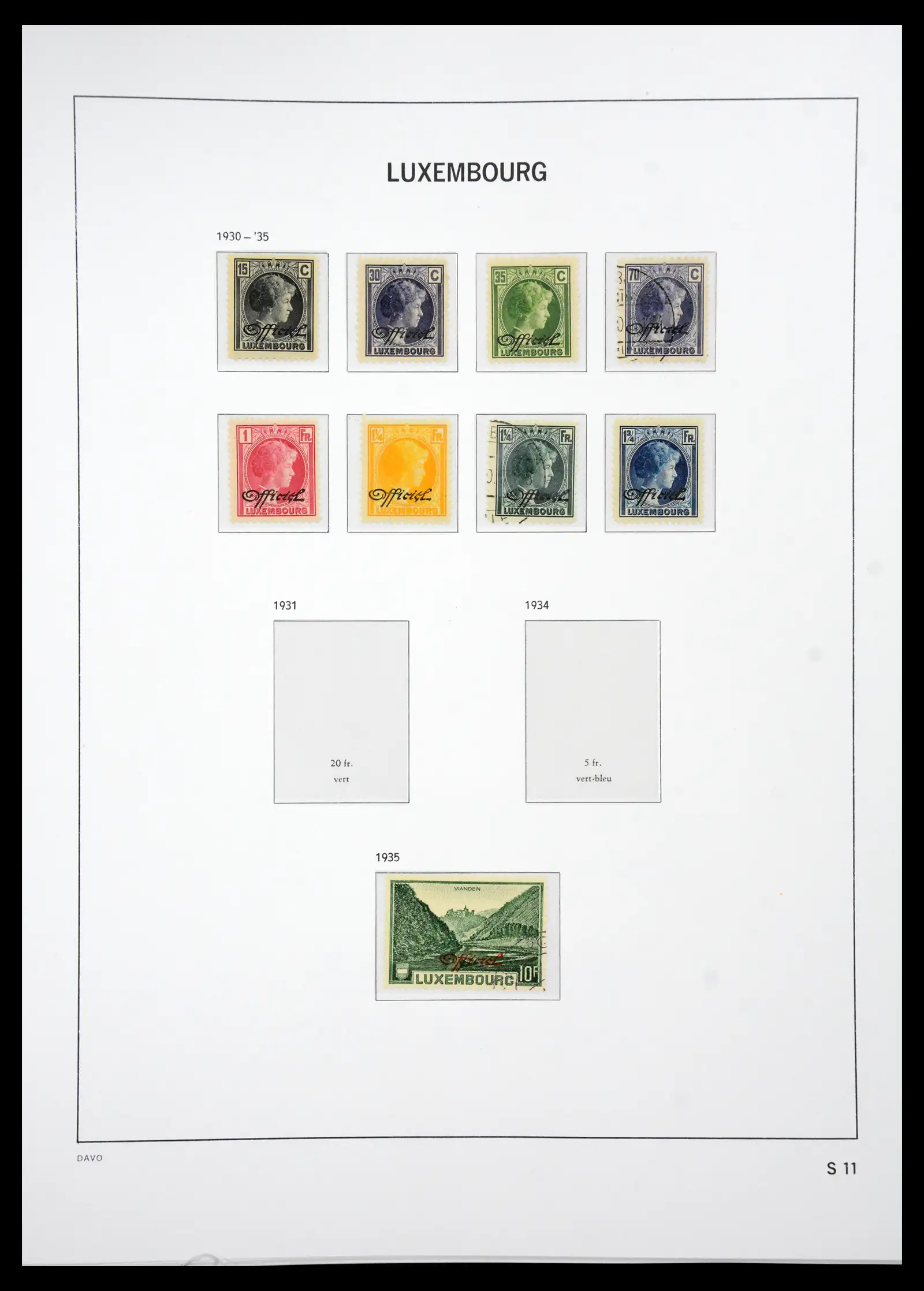 41286 0057 - Postzegelverzameling 41286 Luxemburg 1852-2015.
