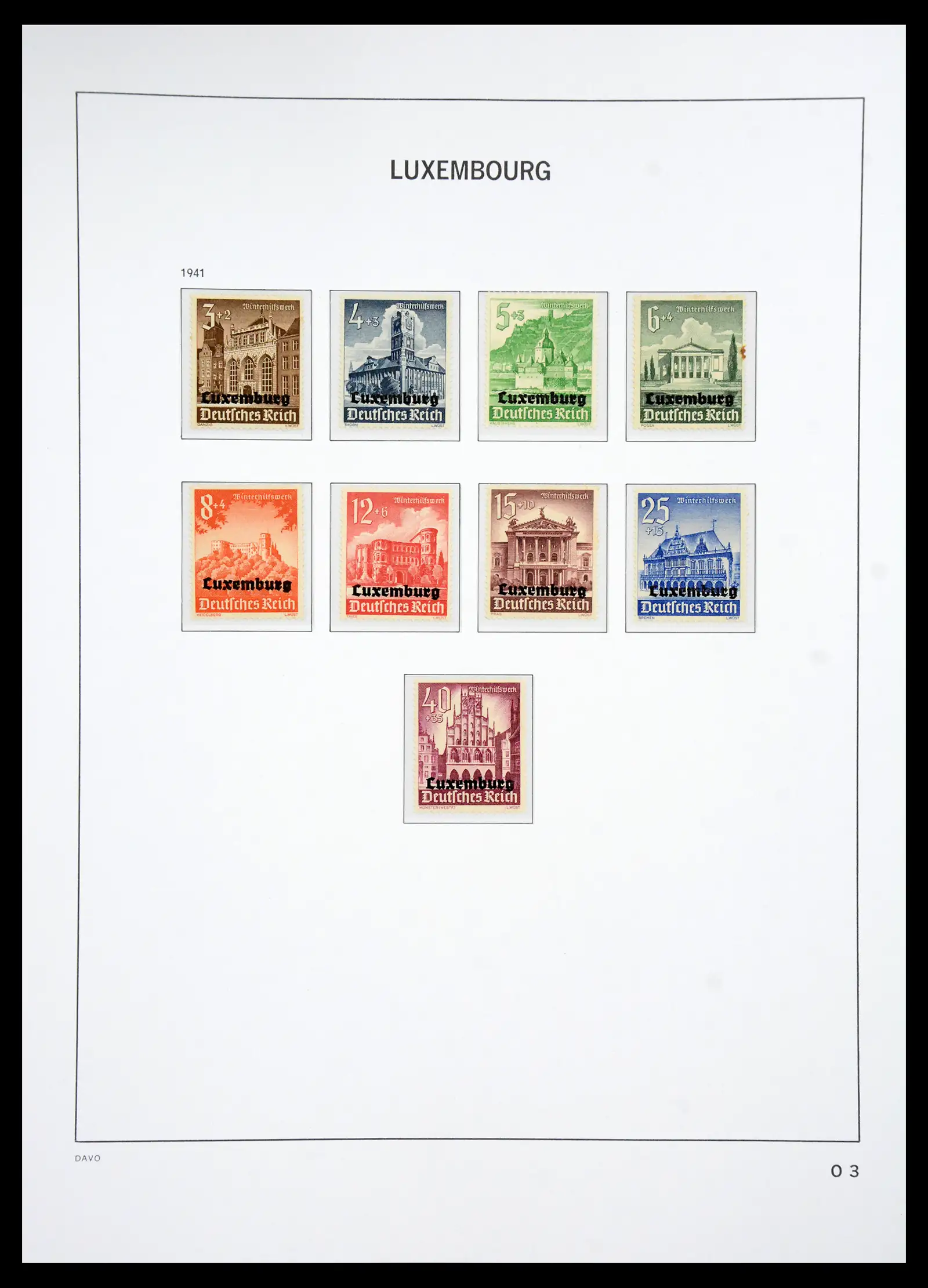 41286 0063 - Postzegelverzameling 41286 Luxemburg 1852-2015.