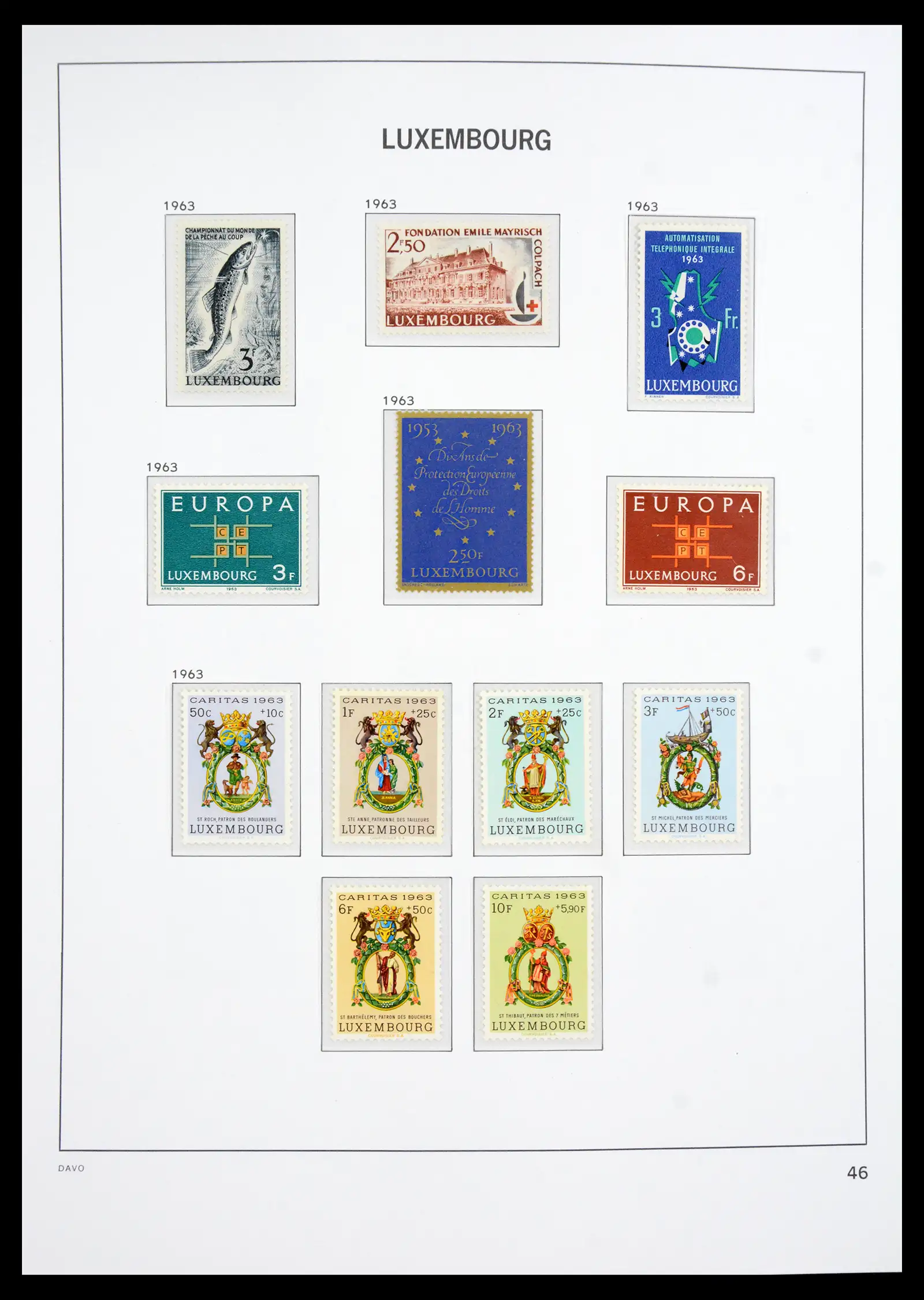 41286 0069 - Postzegelverzameling 41286 Luxemburg 1852-2015.