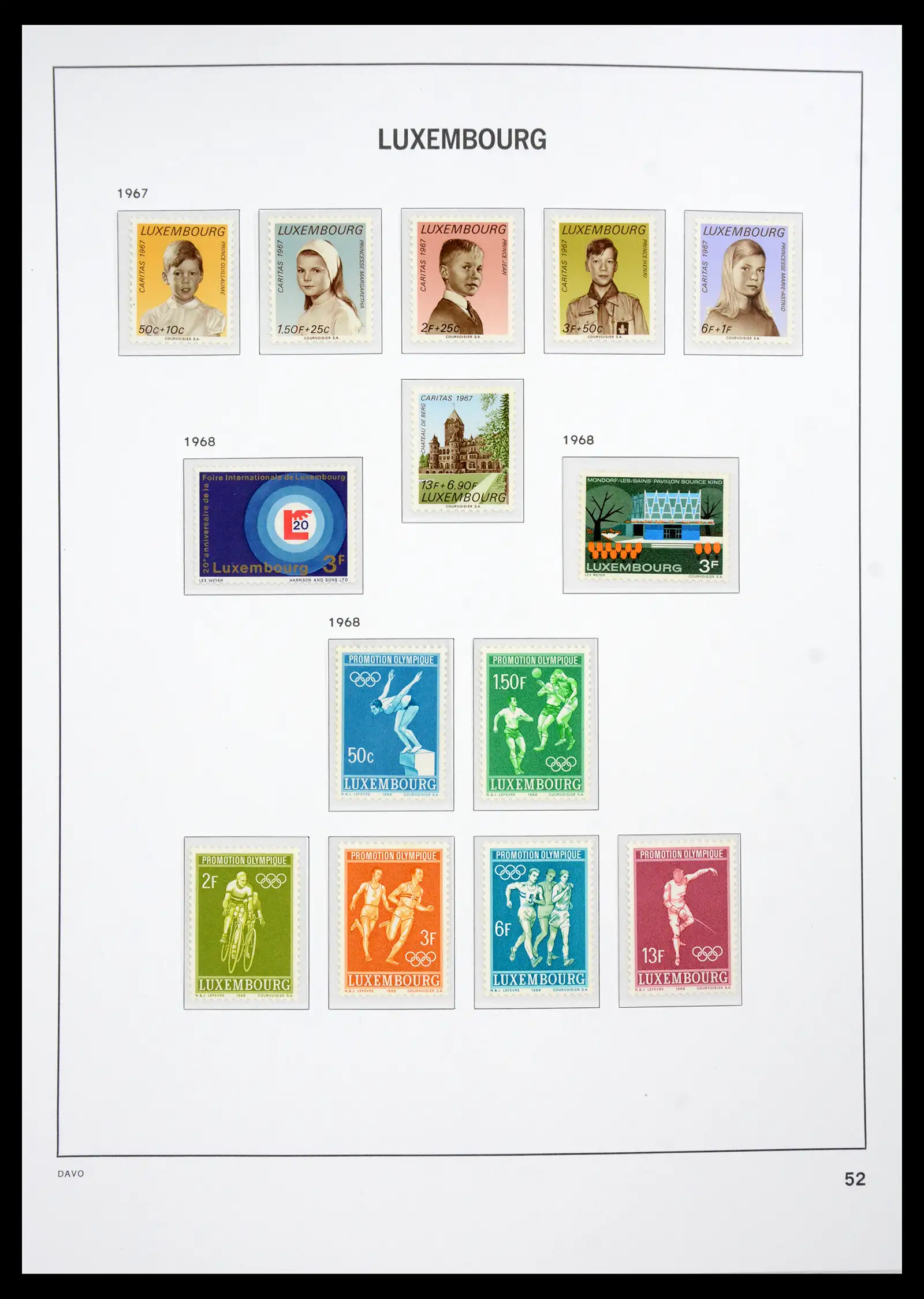 41286 0075 - Postzegelverzameling 41286 Luxemburg 1852-2015.