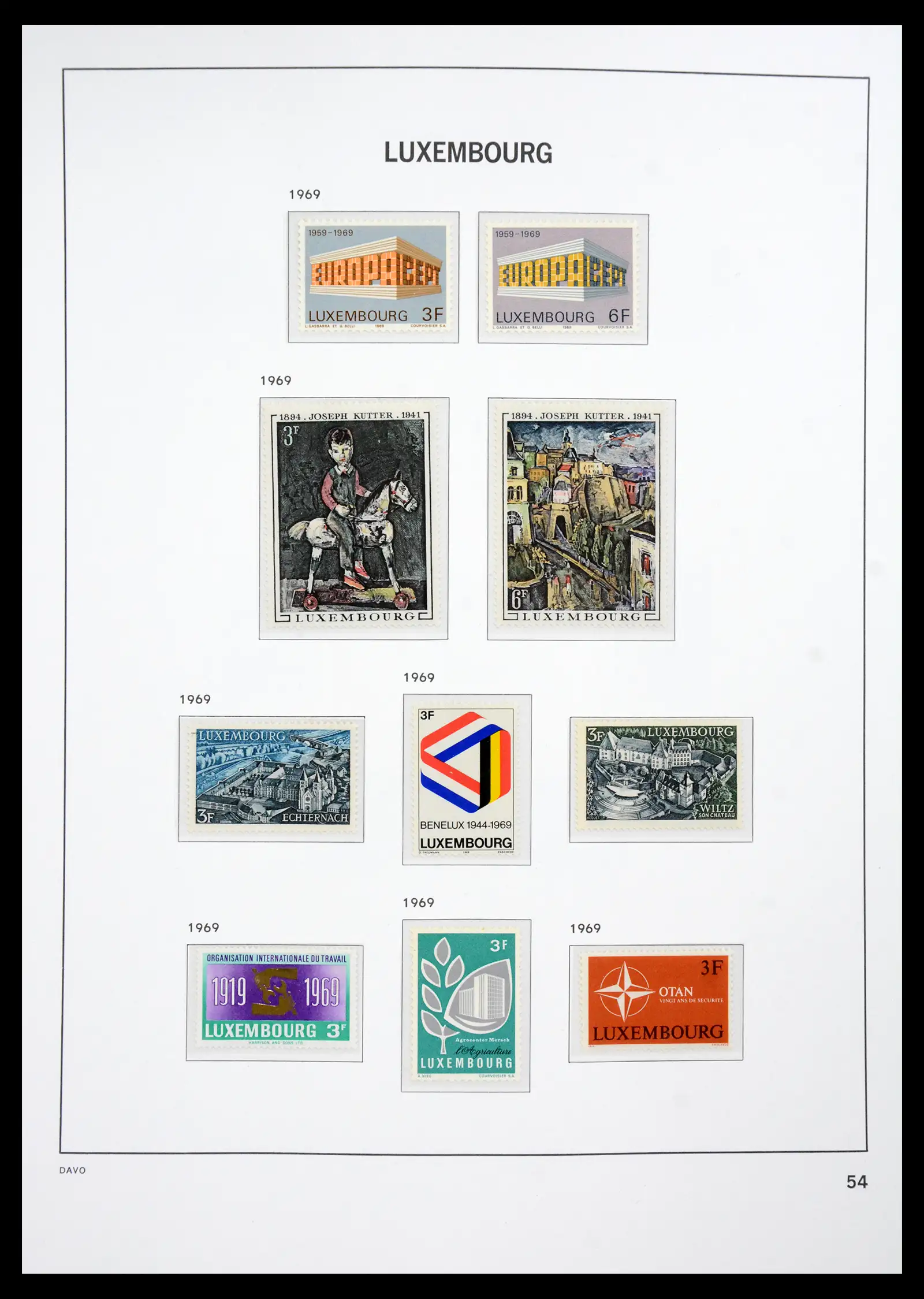 41286 0077 - Postzegelverzameling 41286 Luxemburg 1852-2015.