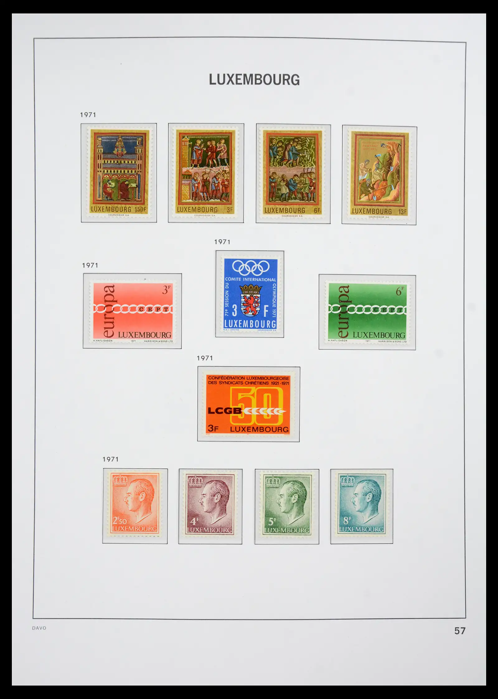 41286 0080 - Postzegelverzameling 41286 Luxemburg 1852-2015.