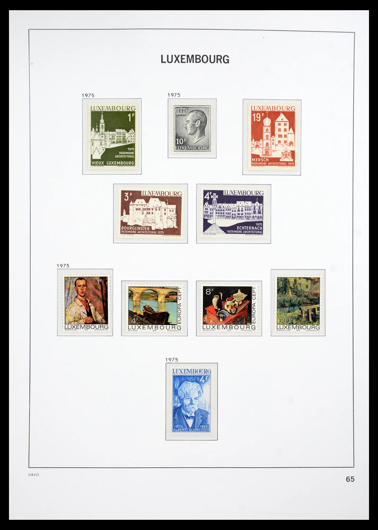 41286 0088 - Postzegelverzameling 41286 Luxemburg 1852-2015.