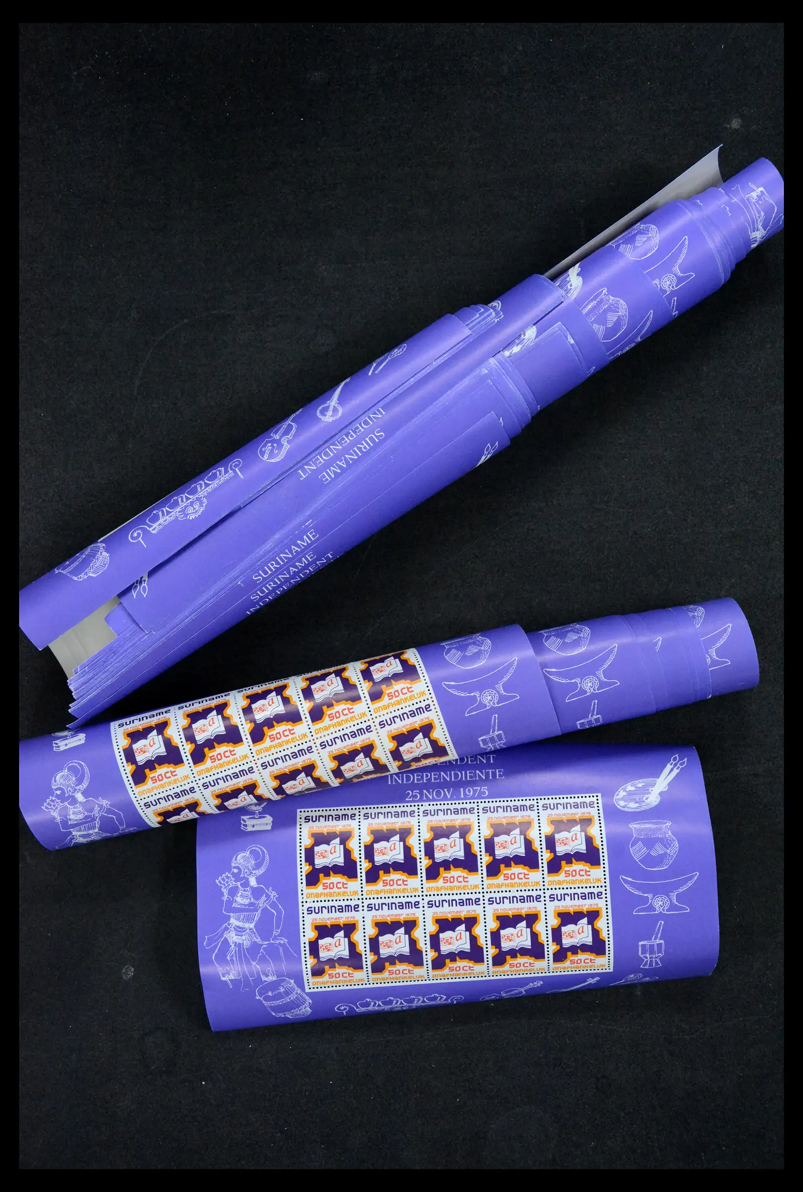 41301 0006 - Stamp collection 41301 Surinam sheetlets 1975-1976.