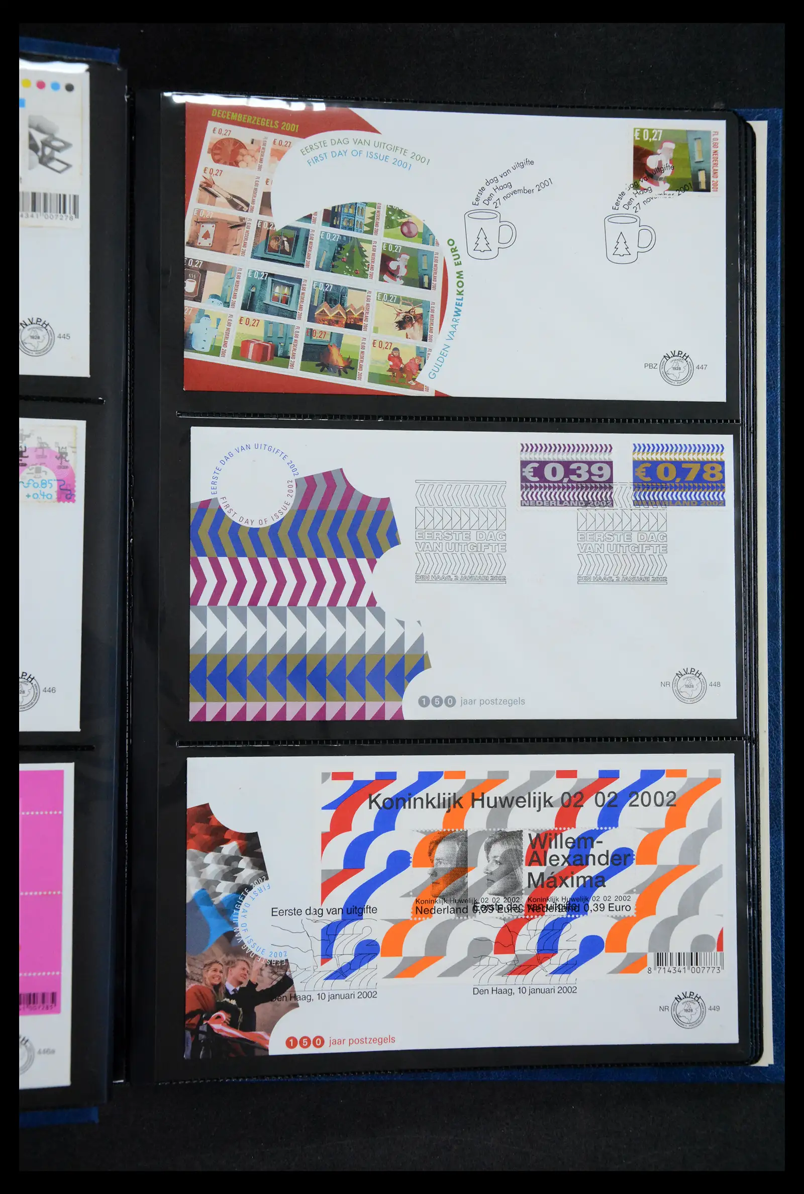 41304 0003 - Postzegelverzameling 41304 Nederland fdc's 2001-eind 2022.