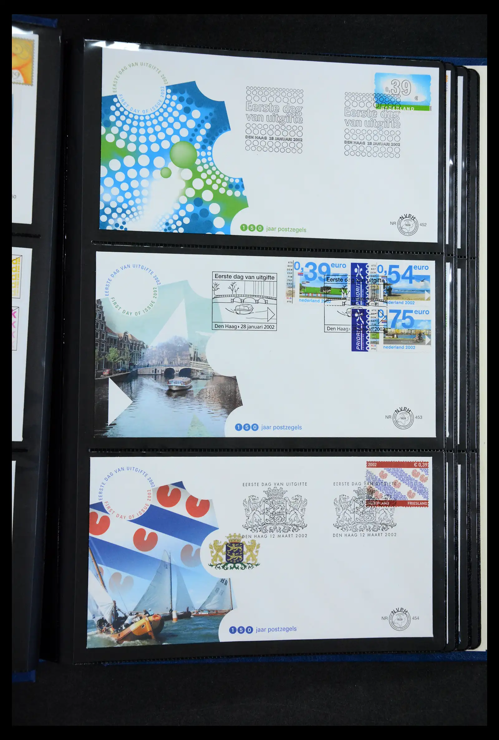 41304 0005 - Postzegelverzameling 41304 Nederland fdc's 2001-eind 2022.