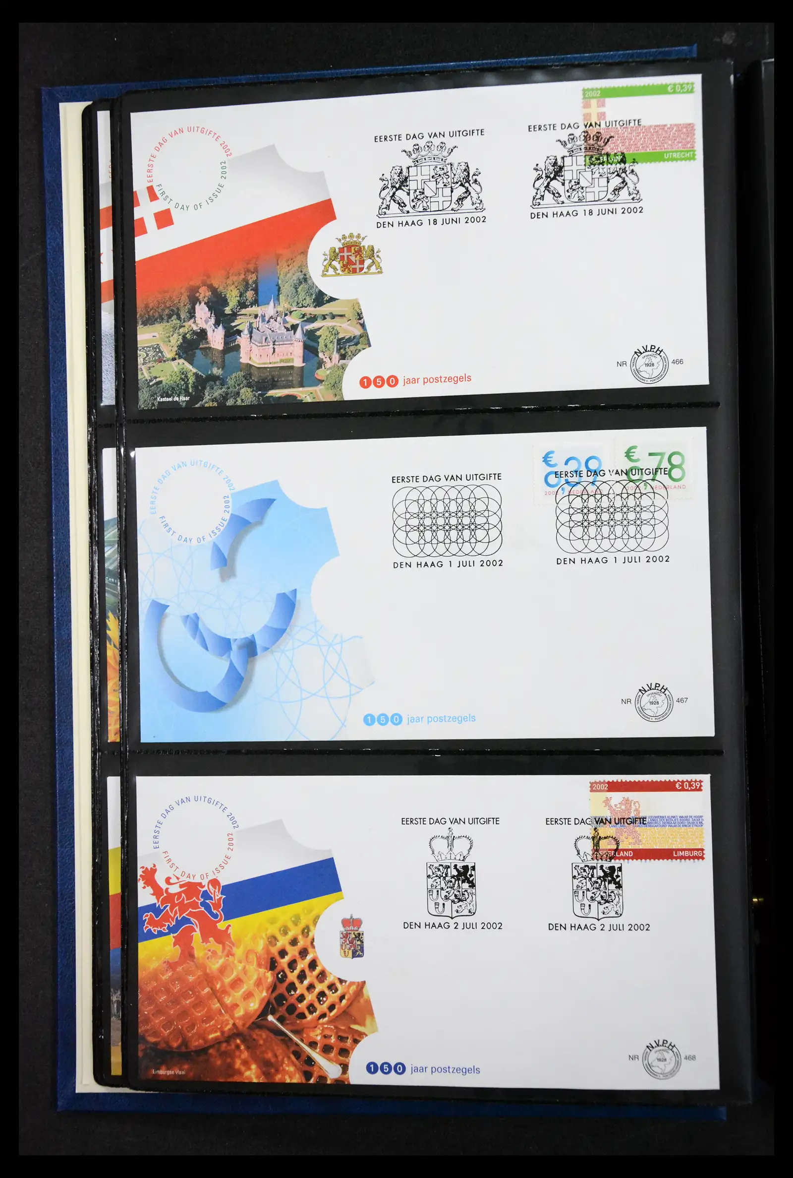 41304 0010 - Postzegelverzameling 41304 Nederland fdc's 2001-eind 2022.