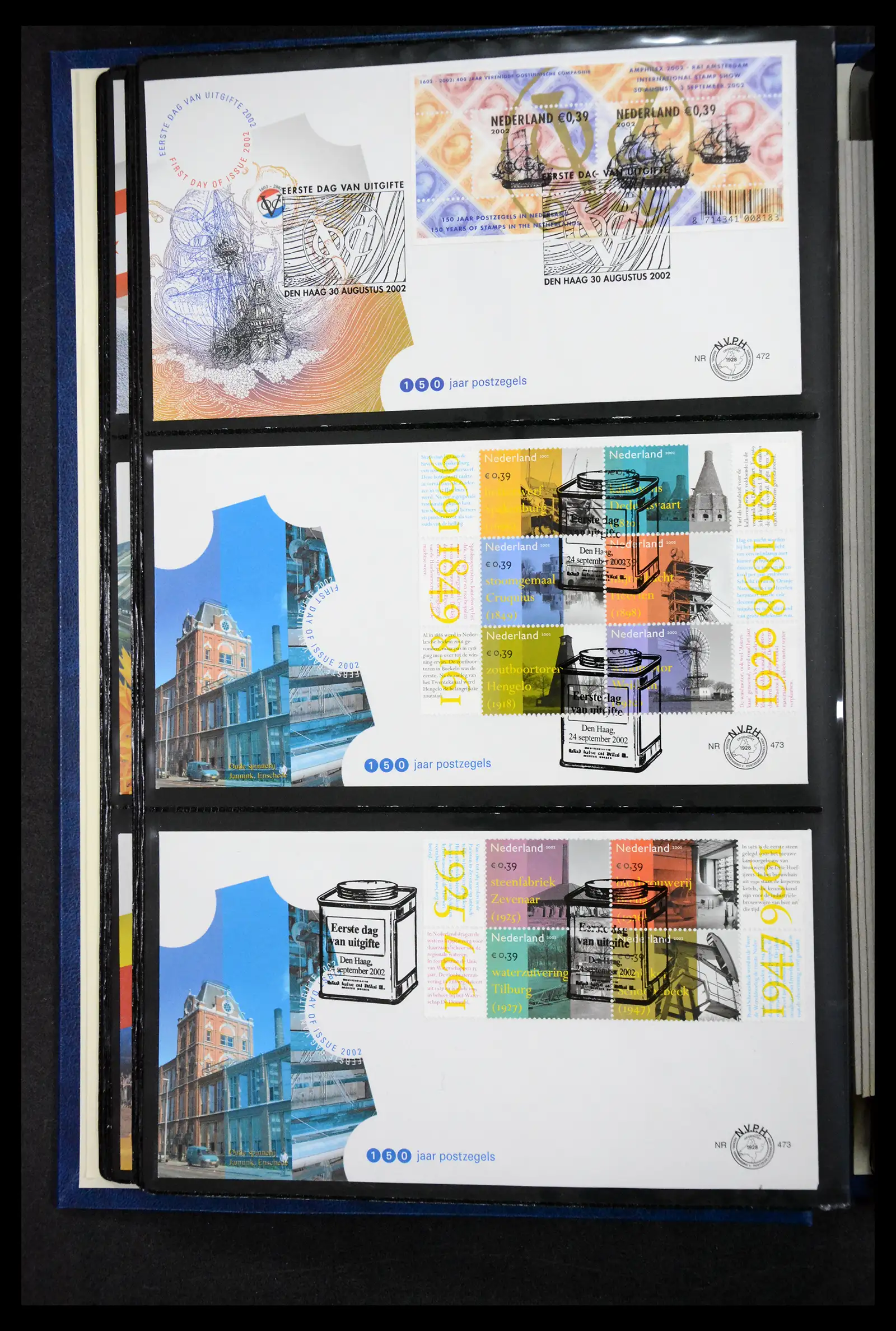 41304 0012 - Postzegelverzameling 41304 Nederland fdc's 2001-eind 2022.