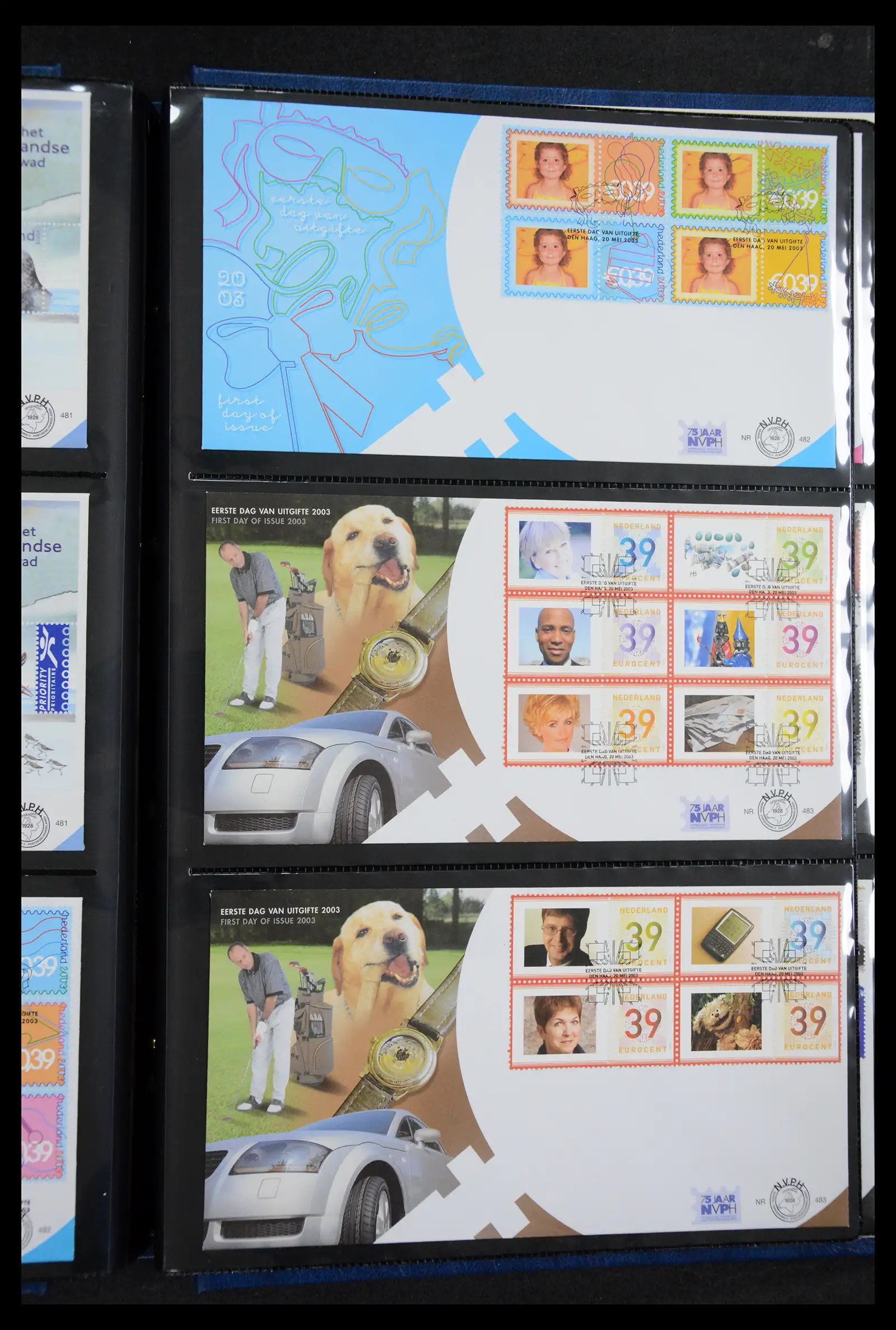 41304 0017 - Postzegelverzameling 41304 Nederland fdc's 2001-eind 2022.