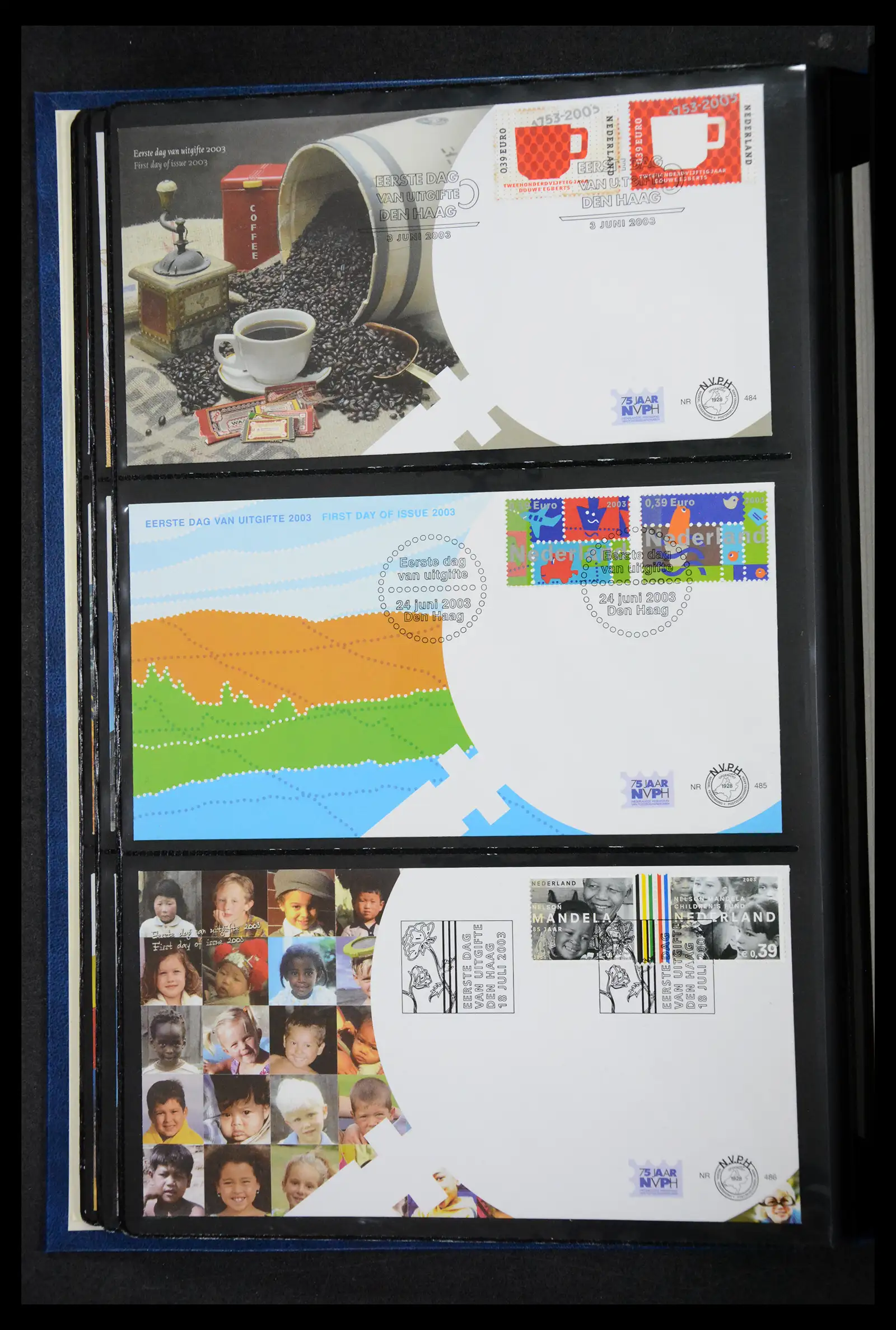 41304 0018 - Postzegelverzameling 41304 Nederland fdc's 2001-eind 2022.