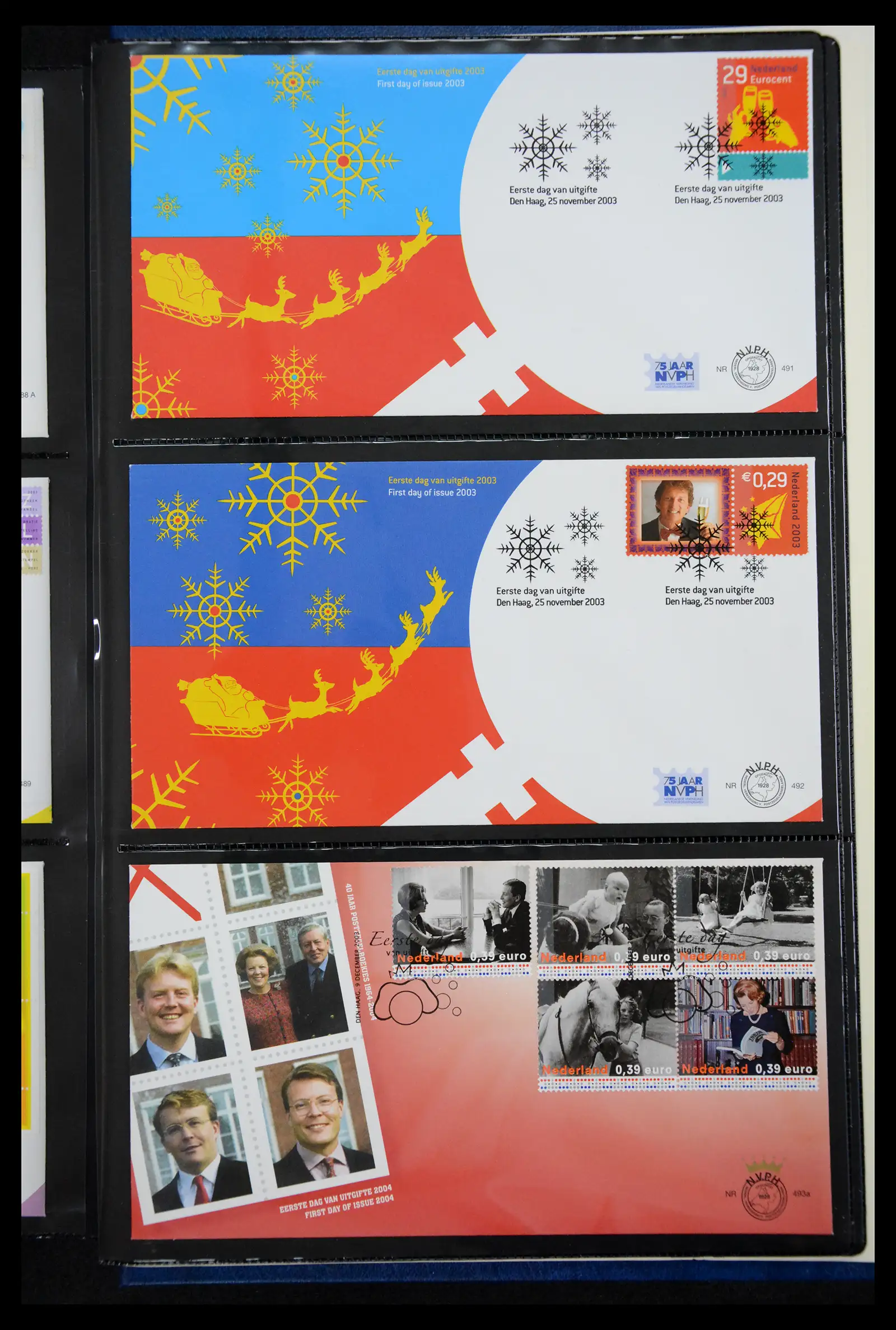 41304 0021 - Postzegelverzameling 41304 Nederland fdc's 2001-eind 2022.