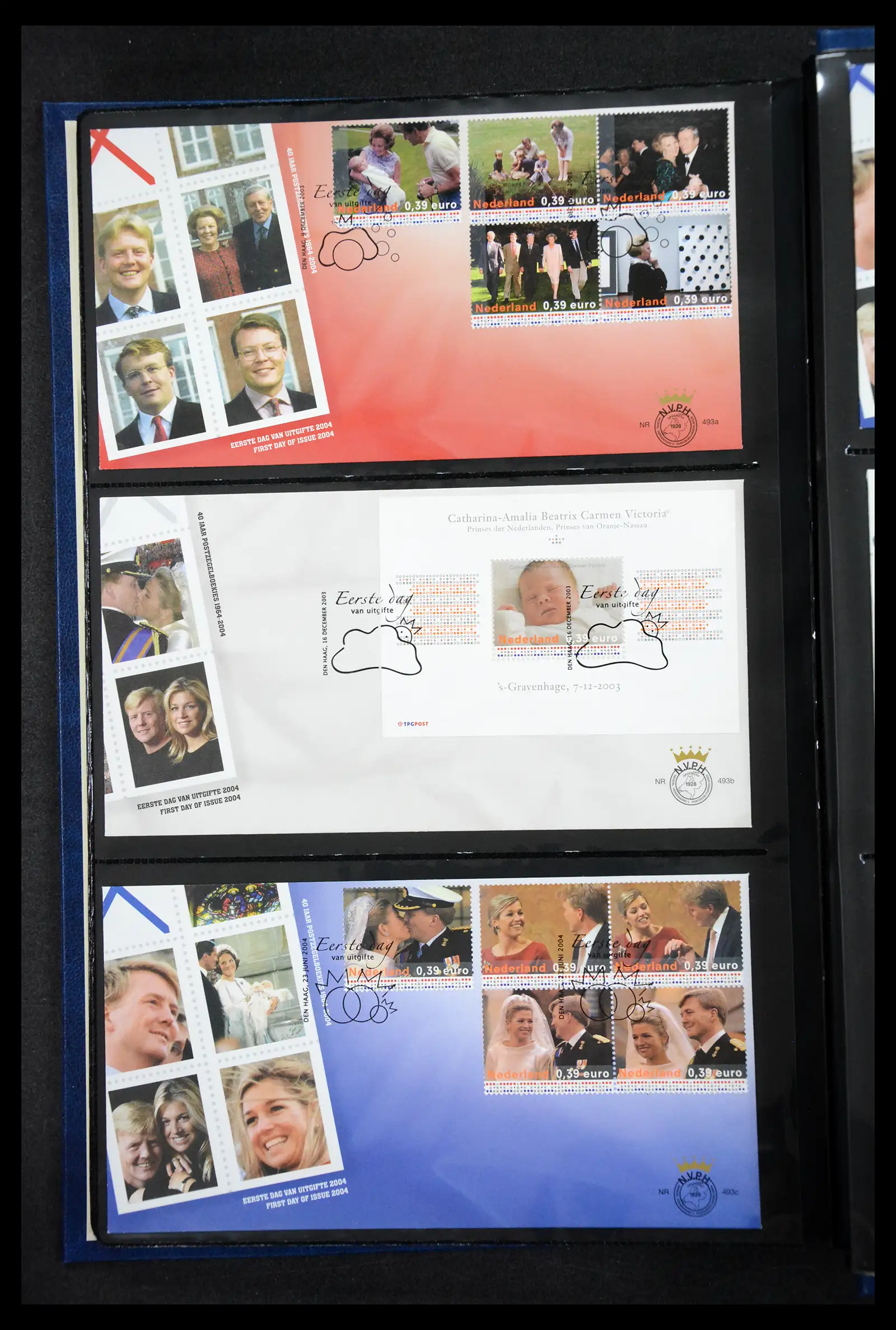 41304 0022 - Postzegelverzameling 41304 Nederland fdc's 2001-eind 2022.