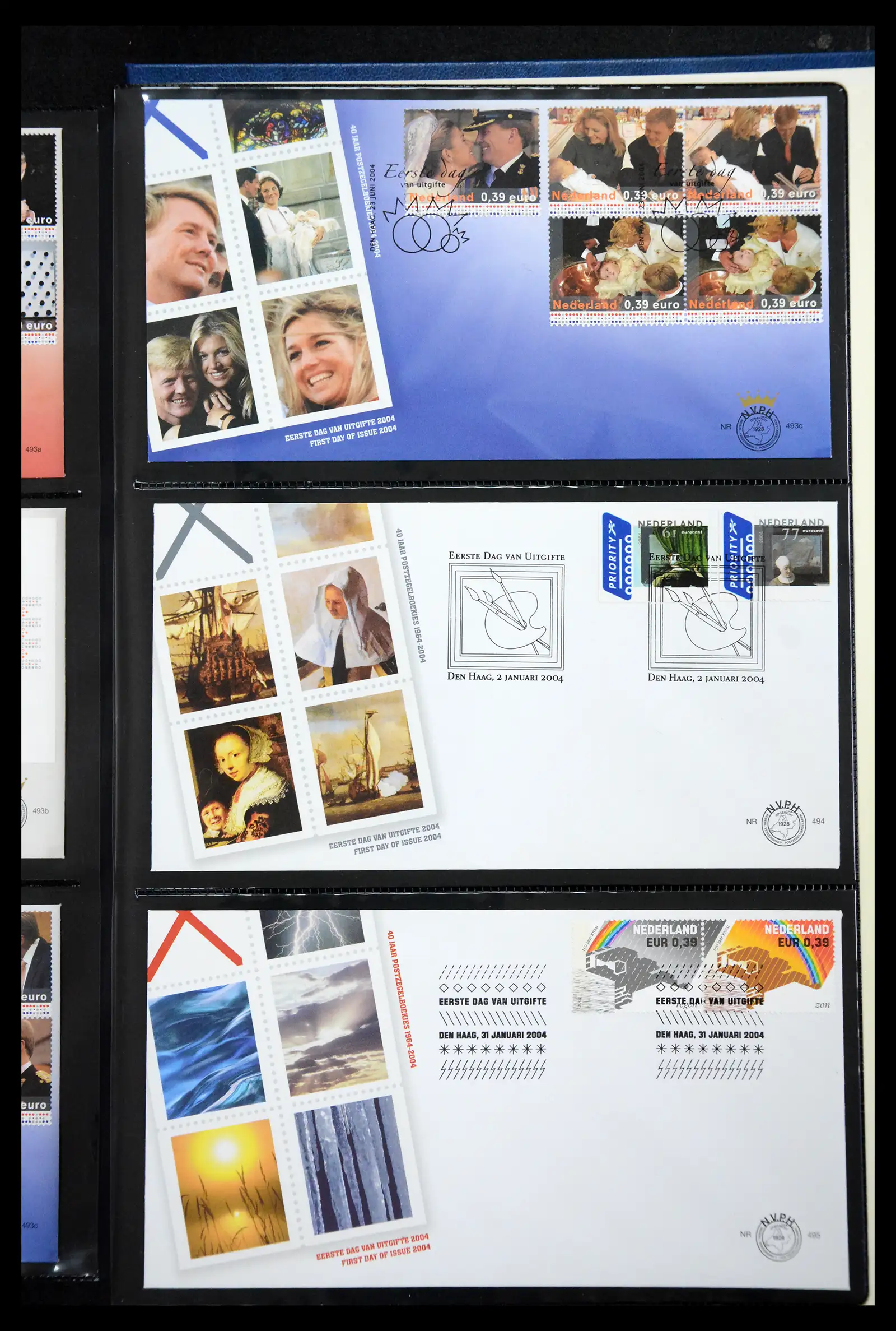 41304 0023 - Postzegelverzameling 41304 Nederland fdc's 2001-eind 2022.