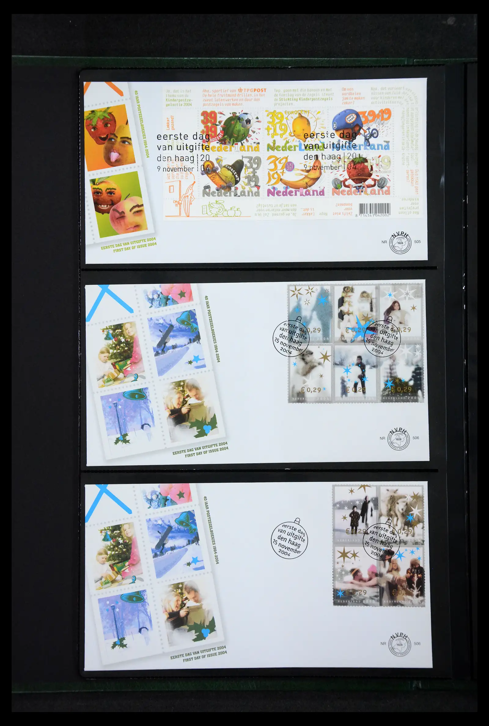 41304 0028 - Postzegelverzameling 41304 Nederland fdc's 2001-eind 2022.