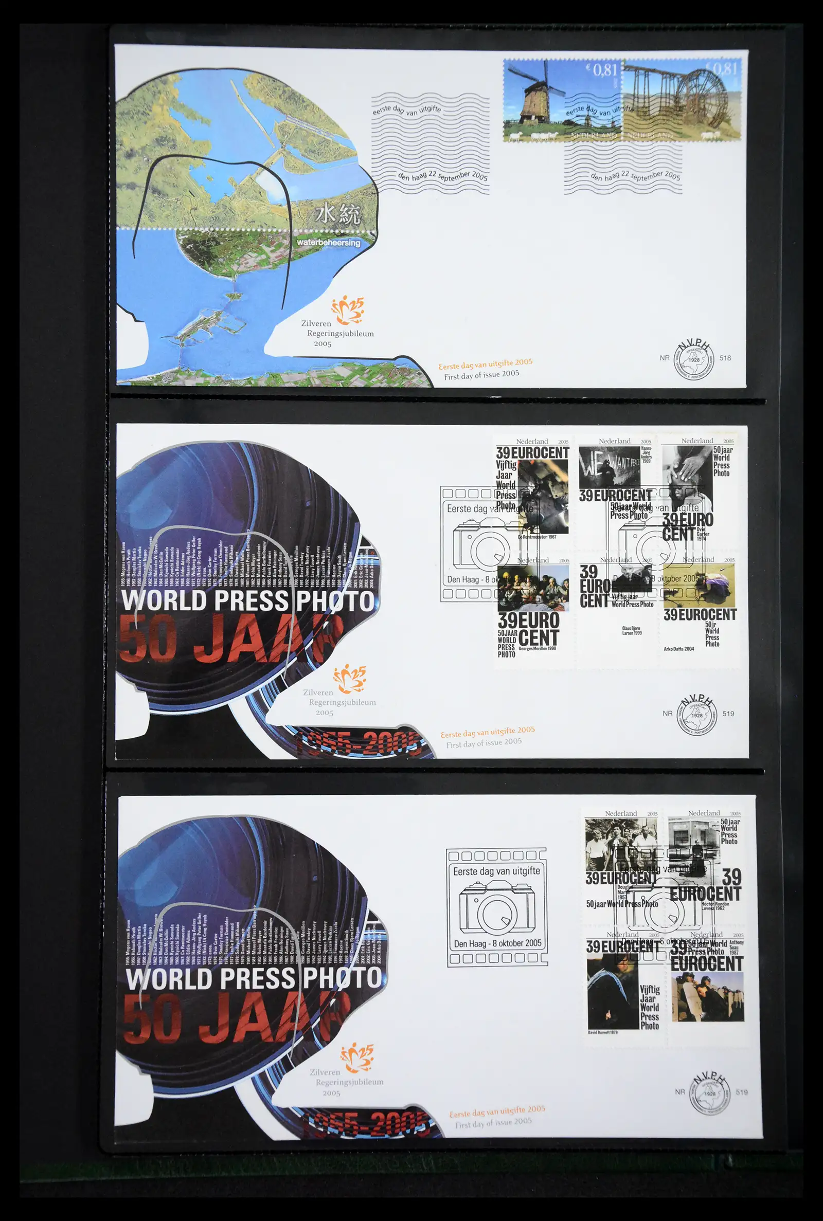 41304 0034 - Postzegelverzameling 41304 Nederland fdc's 2001-eind 2022.