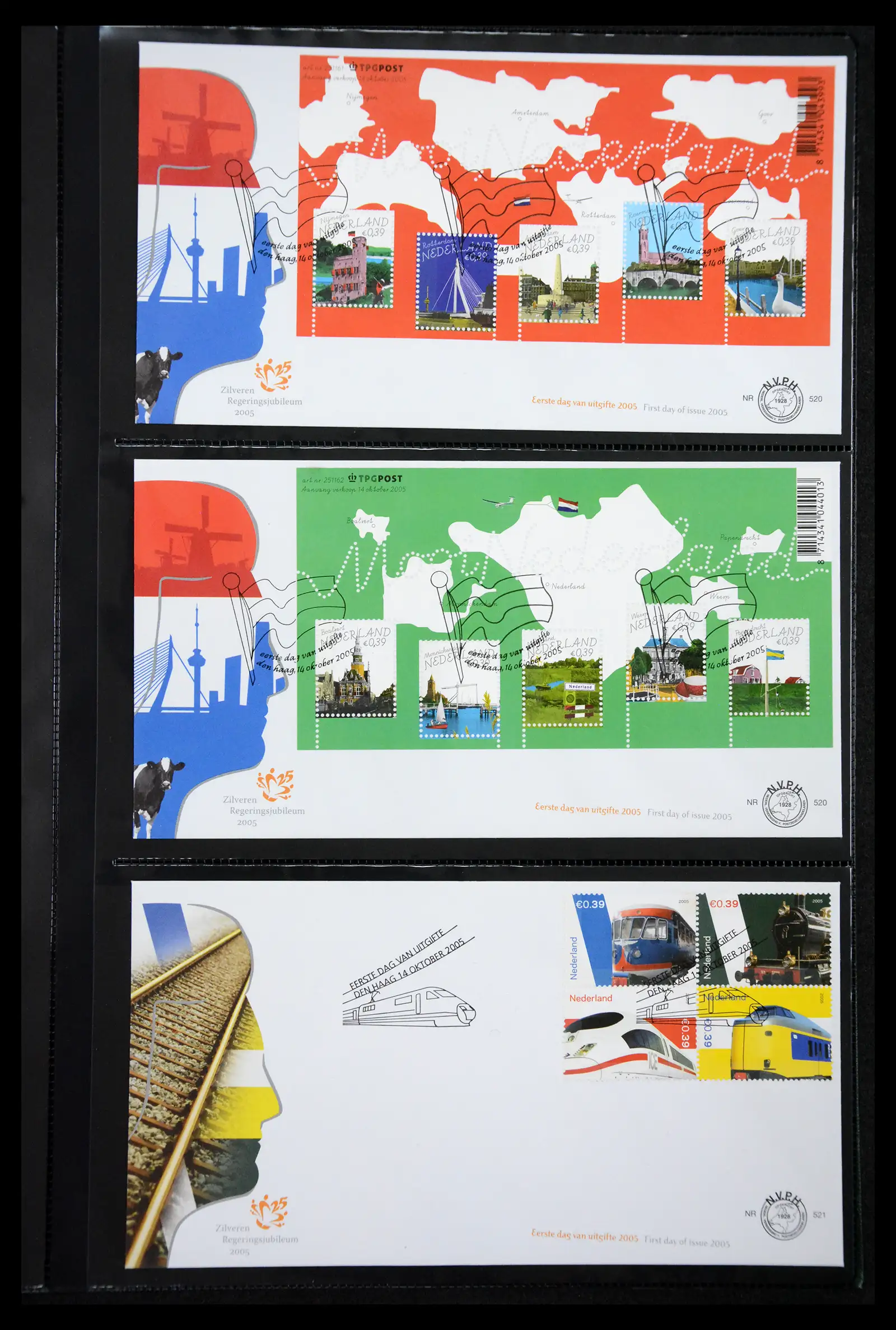 41304 0035 - Postzegelverzameling 41304 Nederland fdc's 2001-eind 2022.