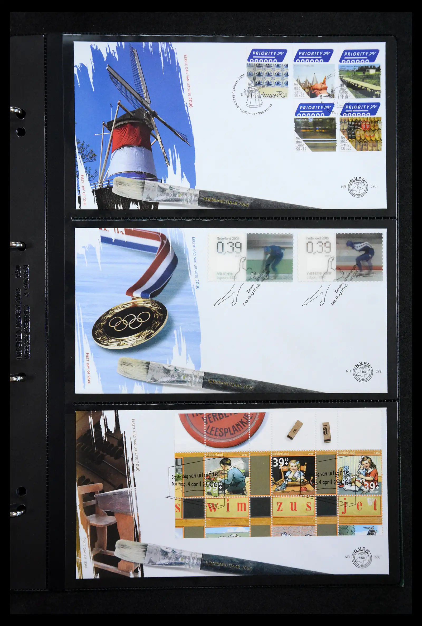 41304 0039 - Postzegelverzameling 41304 Nederland fdc's 2001-eind 2022.