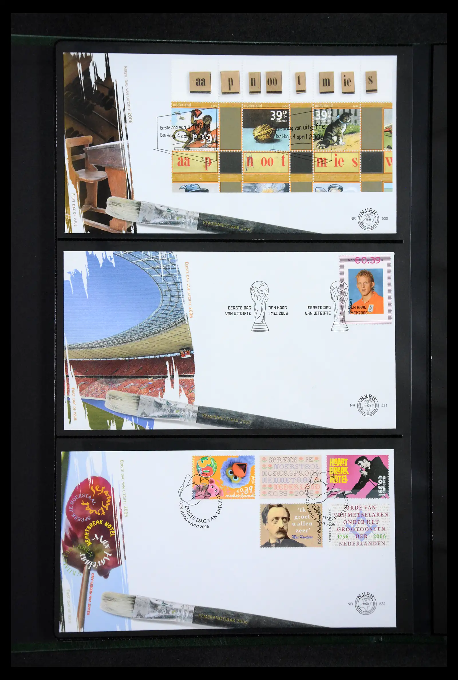 41304 0040 - Postzegelverzameling 41304 Nederland fdc's 2001-eind 2022.