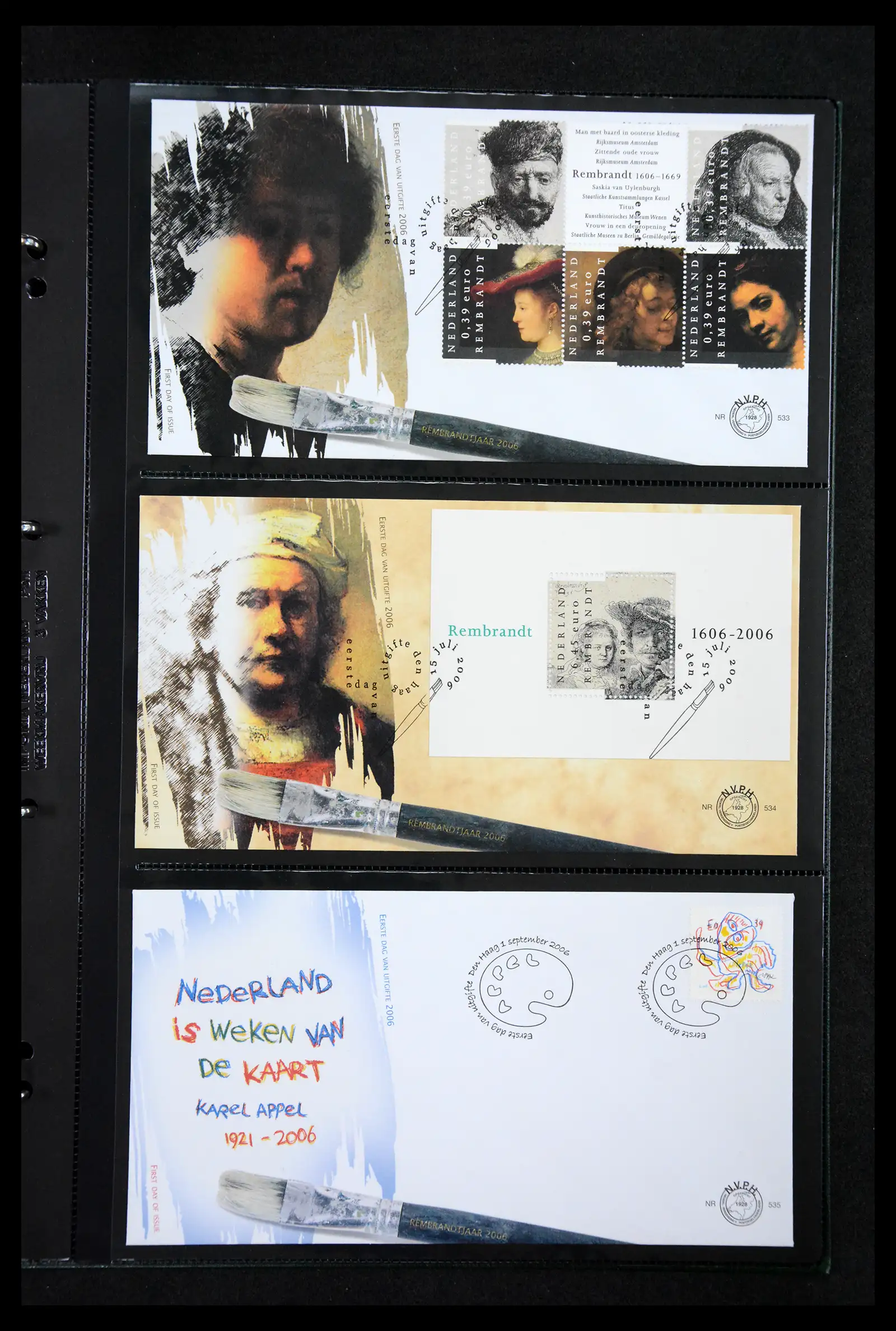 41304 0041 - Postzegelverzameling 41304 Nederland fdc's 2001-eind 2022.