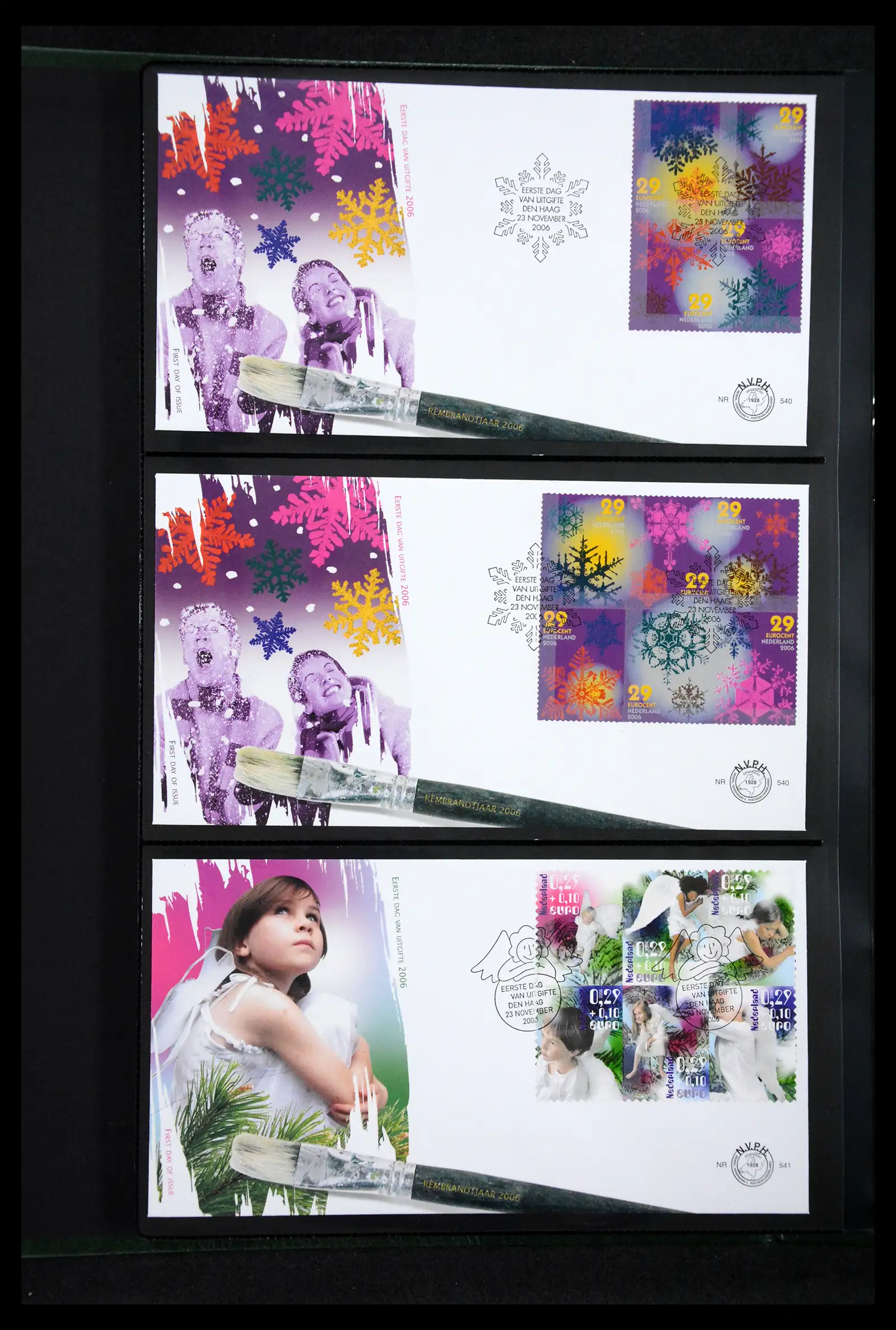 41304 0044 - Postzegelverzameling 41304 Nederland fdc's 2001-eind 2022.