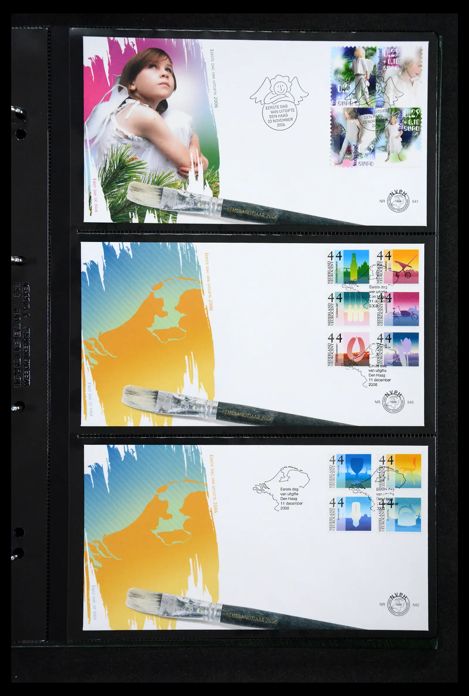 41304 0045 - Postzegelverzameling 41304 Nederland fdc's 2001-eind 2022.