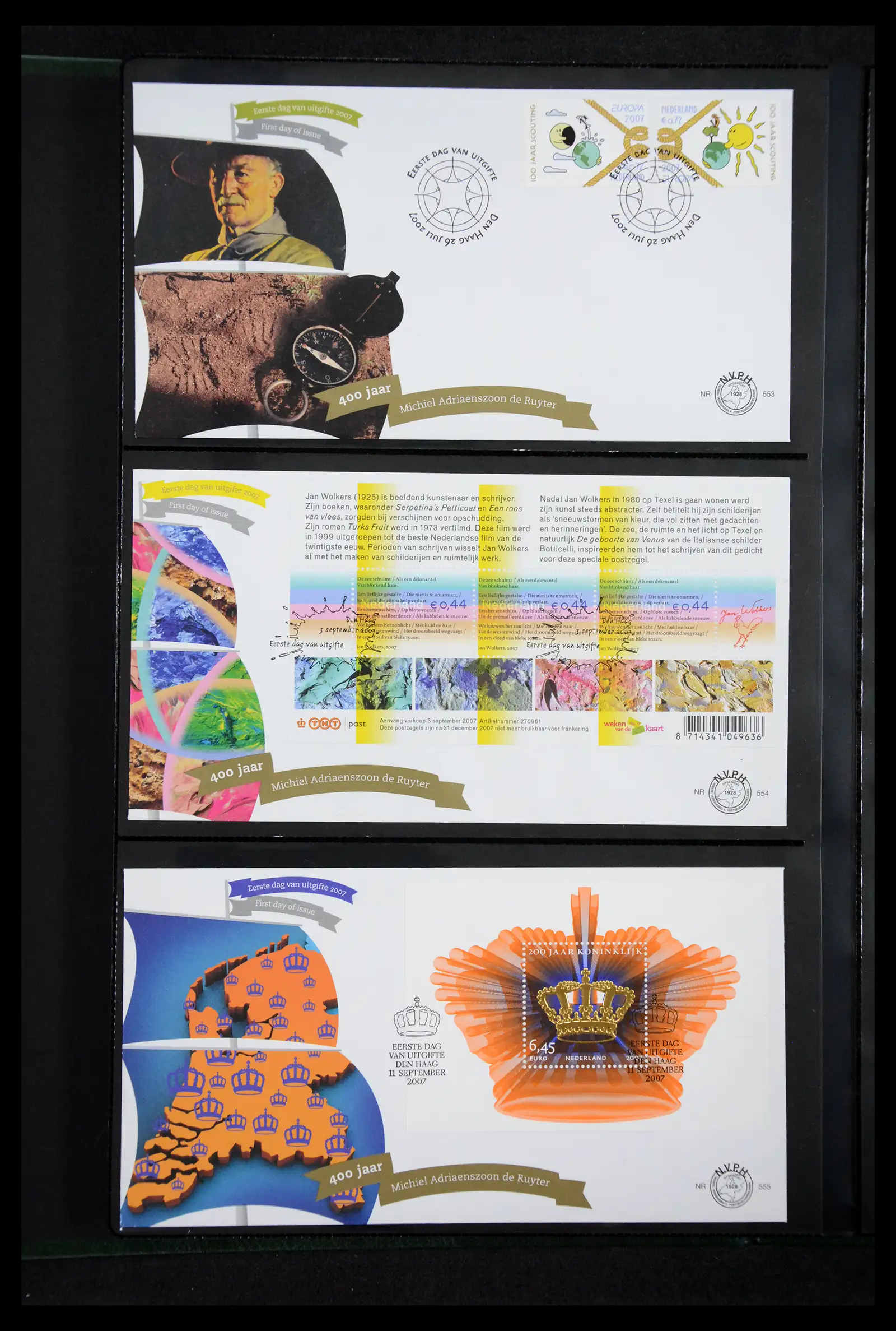 41304 0050 - Postzegelverzameling 41304 Nederland fdc's 2001-eind 2022.