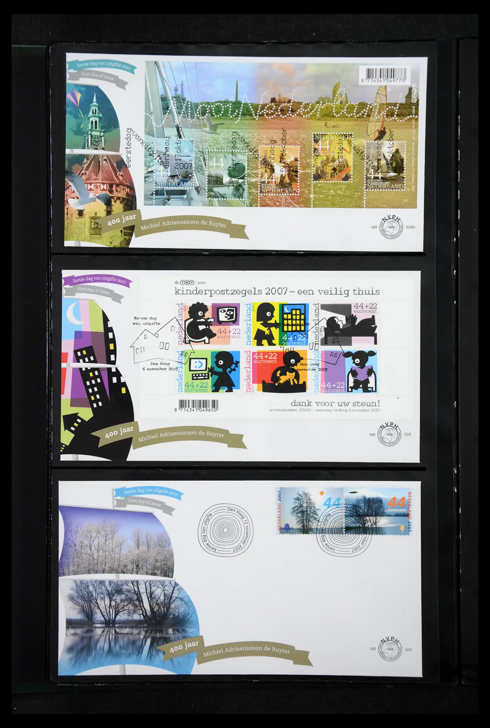 41304 0052 - Postzegelverzameling 41304 Nederland fdc's 2001-eind 2022.