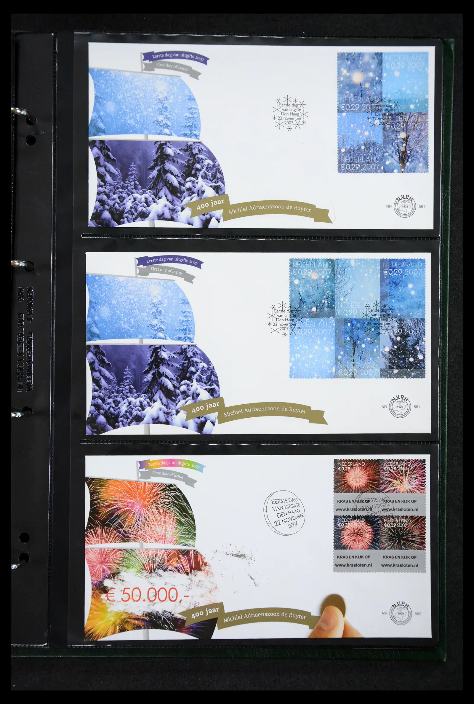 41304 0053 - Postzegelverzameling 41304 Nederland fdc's 2001-eind 2022.