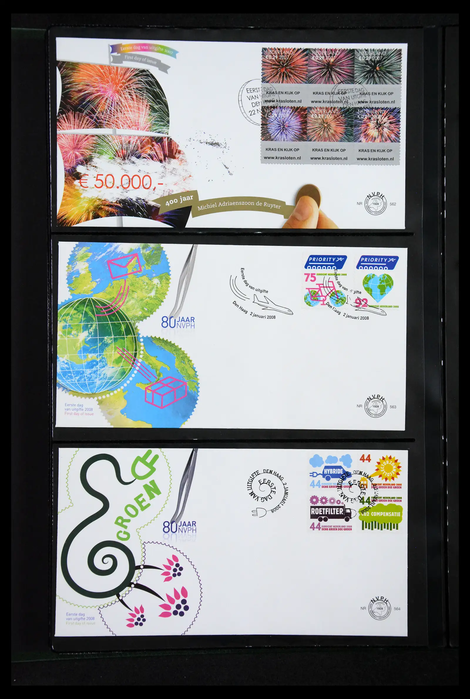 41304 0054 - Postzegelverzameling 41304 Nederland fdc's 2001-eind 2022.