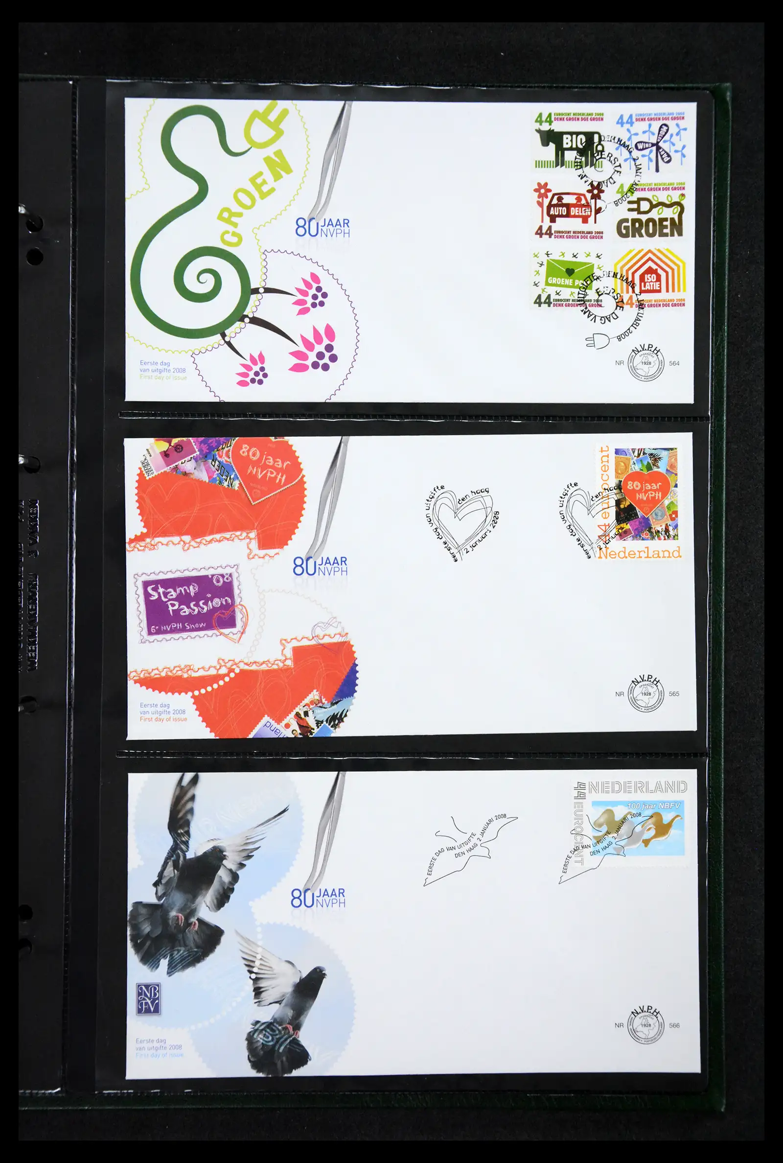 41304 0055 - Postzegelverzameling 41304 Nederland fdc's 2001-eind 2022.