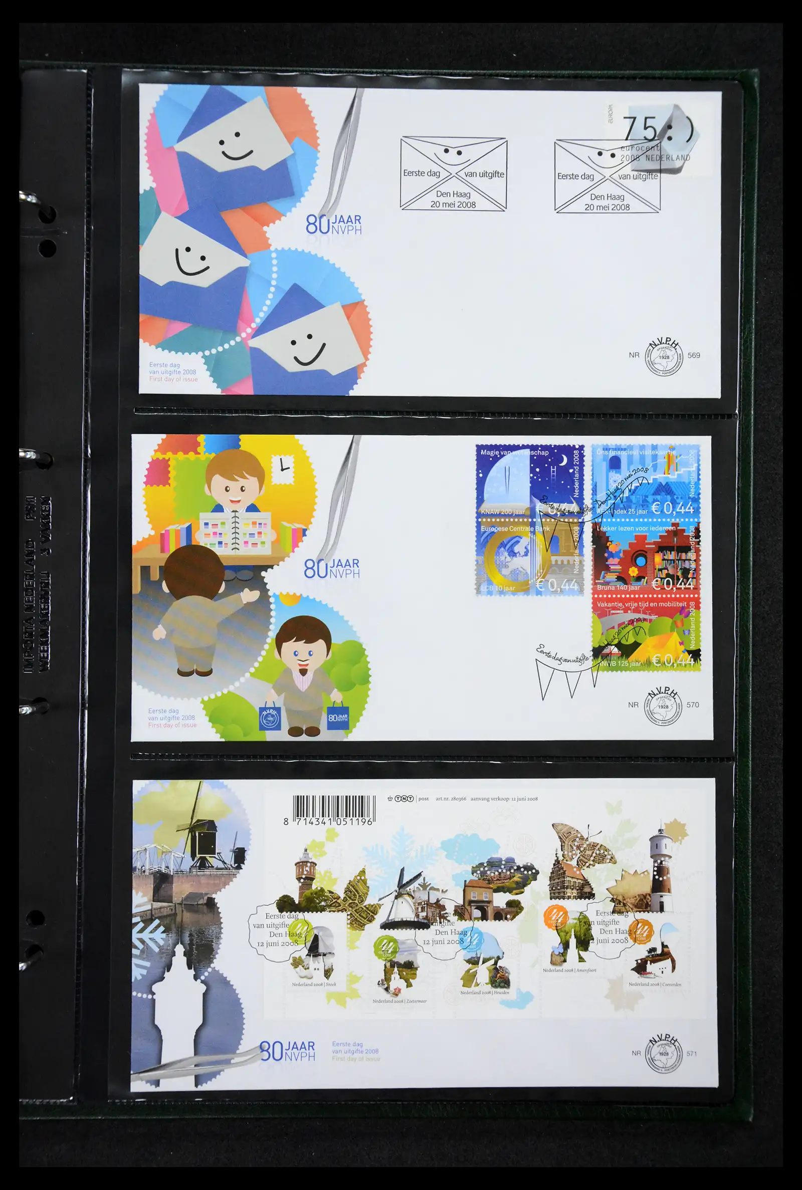 41304 0057 - Postzegelverzameling 41304 Nederland fdc's 2001-eind 2022.