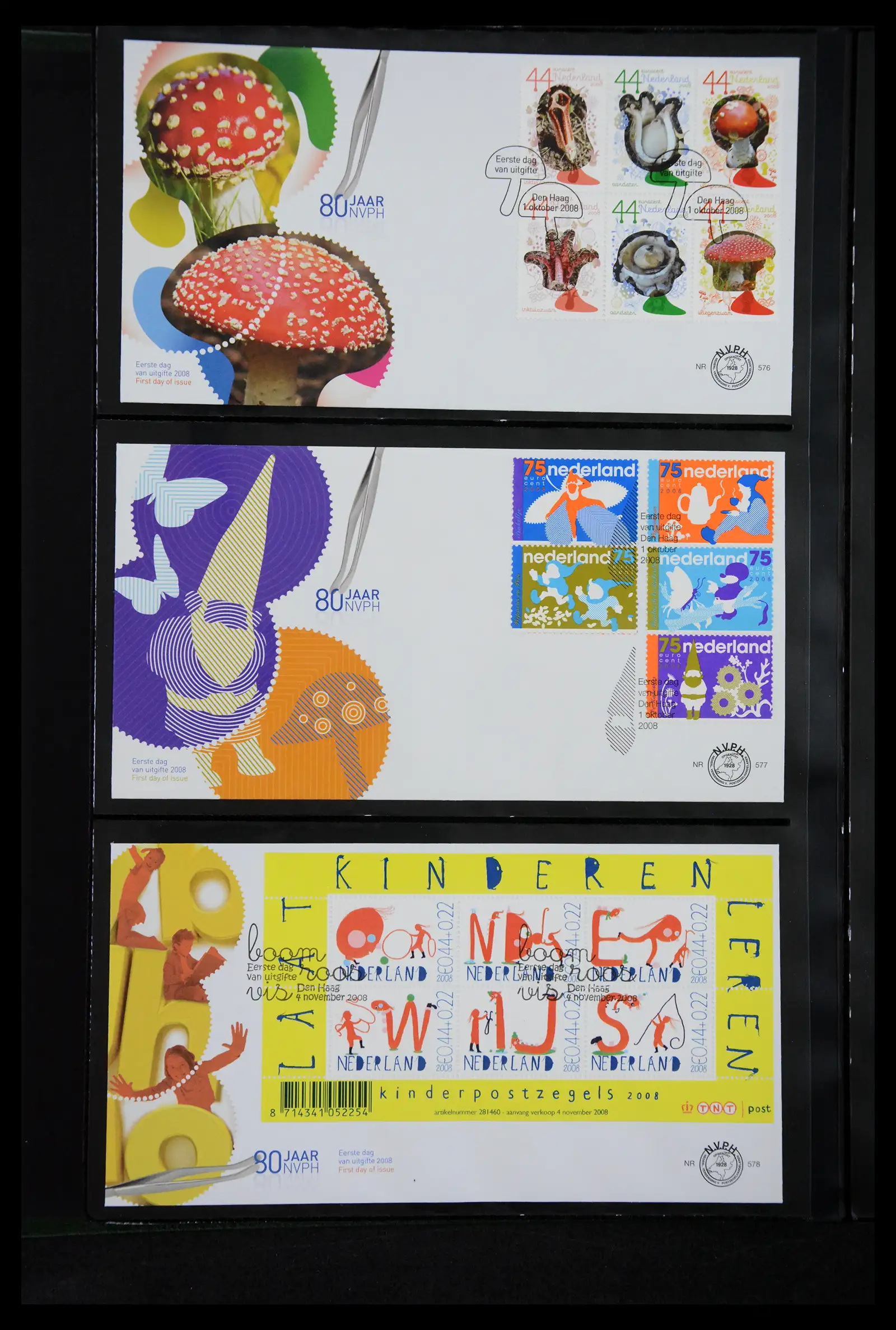 41304 0060 - Postzegelverzameling 41304 Nederland fdc's 2001-eind 2022.