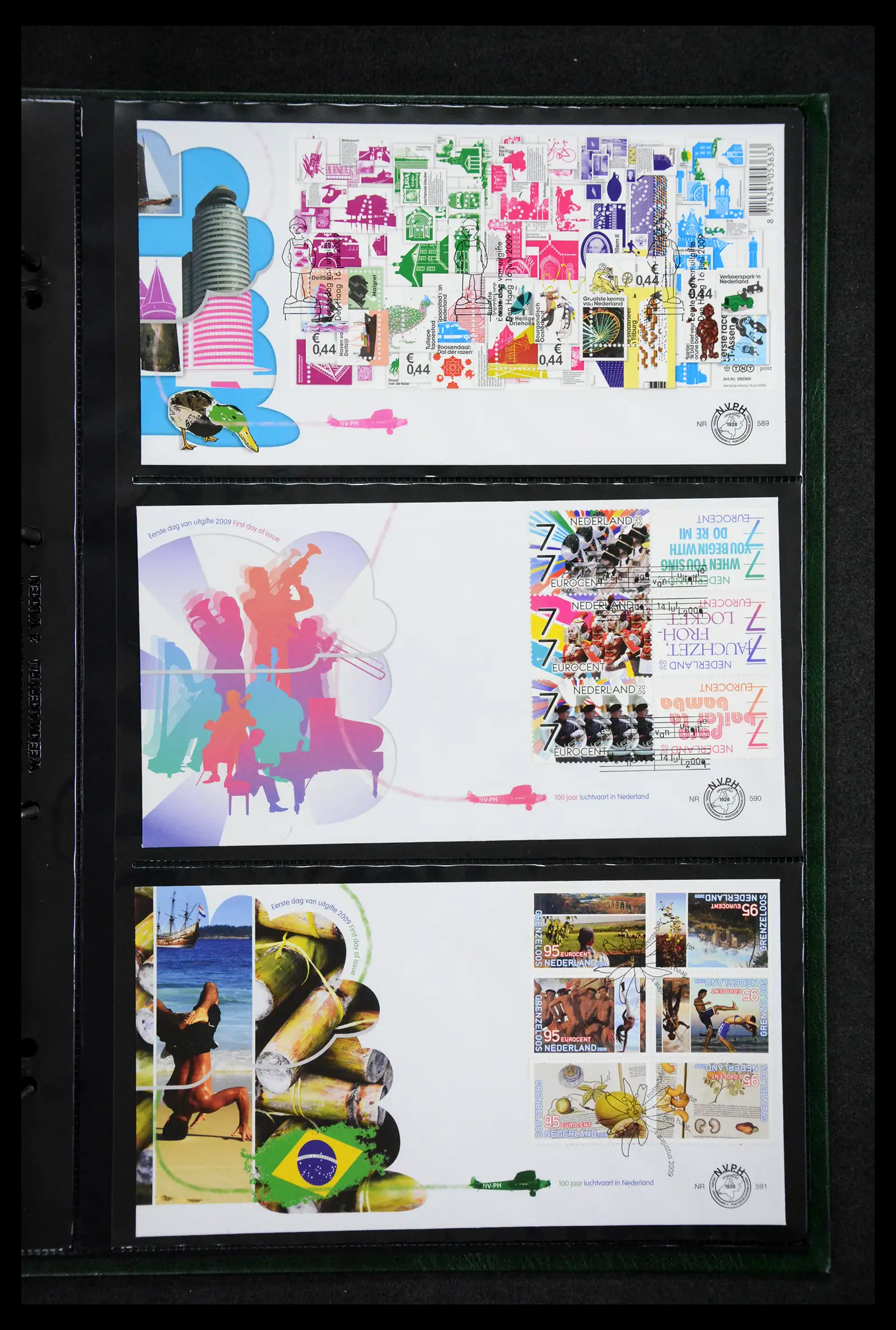 41304 0065 - Postzegelverzameling 41304 Nederland fdc's 2001-eind 2022.