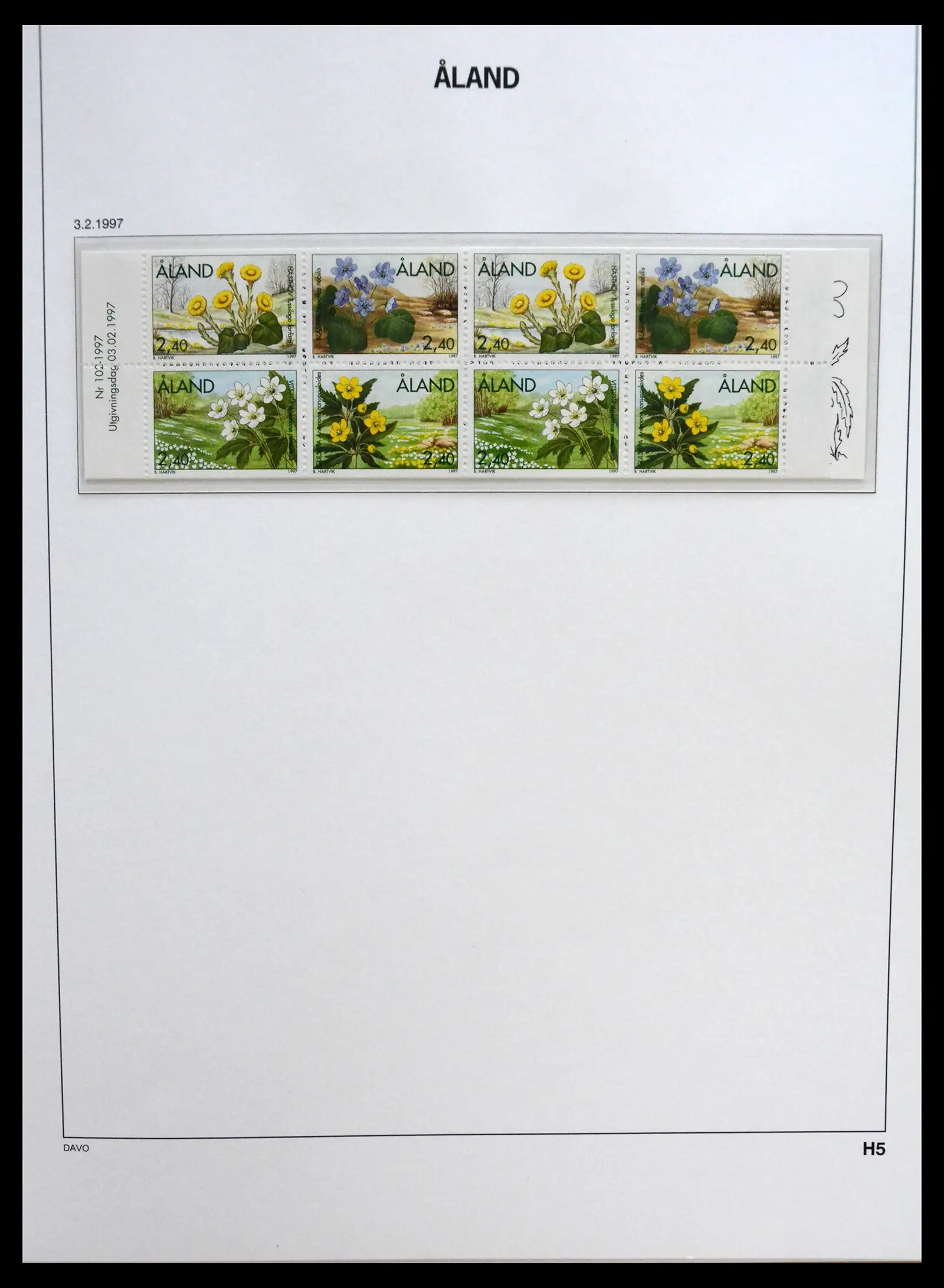41319 0023 - Postzegelverzameling 41319 Aland postfris compleet 1983-2017.