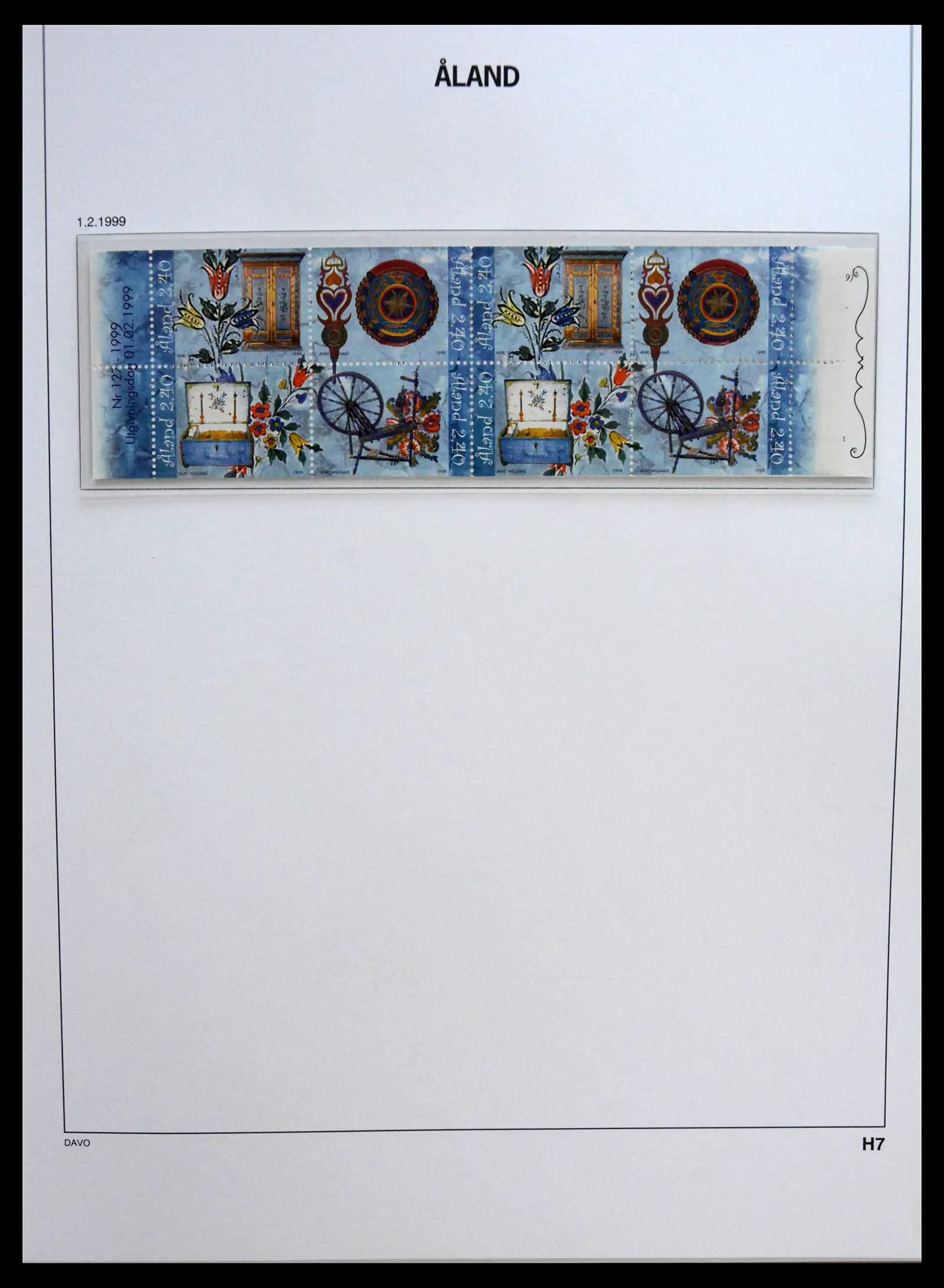 41319 0025 - Postzegelverzameling 41319 Aland postfris compleet 1983-2017.