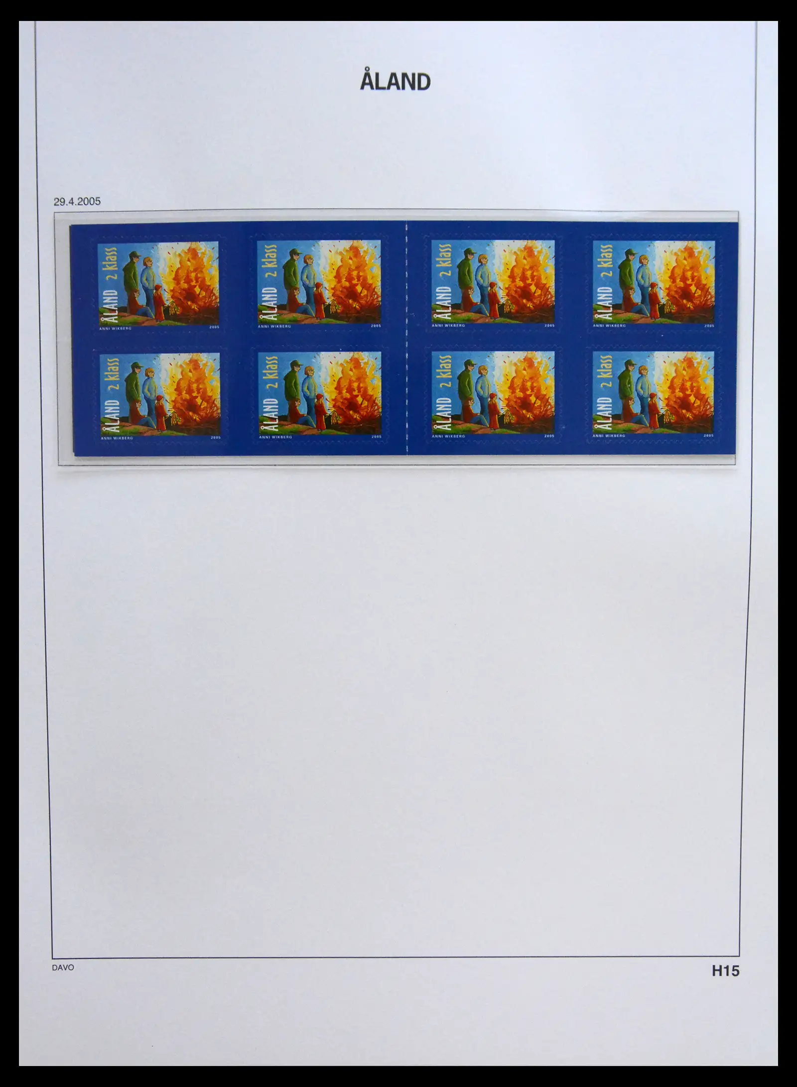 41319 0033 - Postzegelverzameling 41319 Aland postfris compleet 1983-2017.