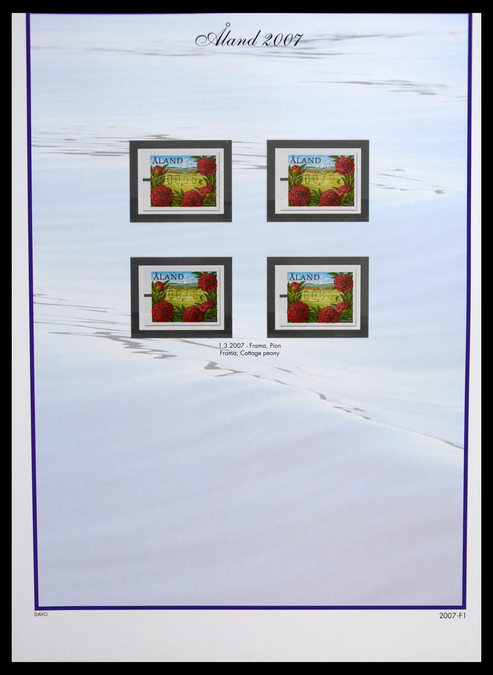 41319 0044 - Postzegelverzameling 41319 Aland postfris compleet 1983-2017.