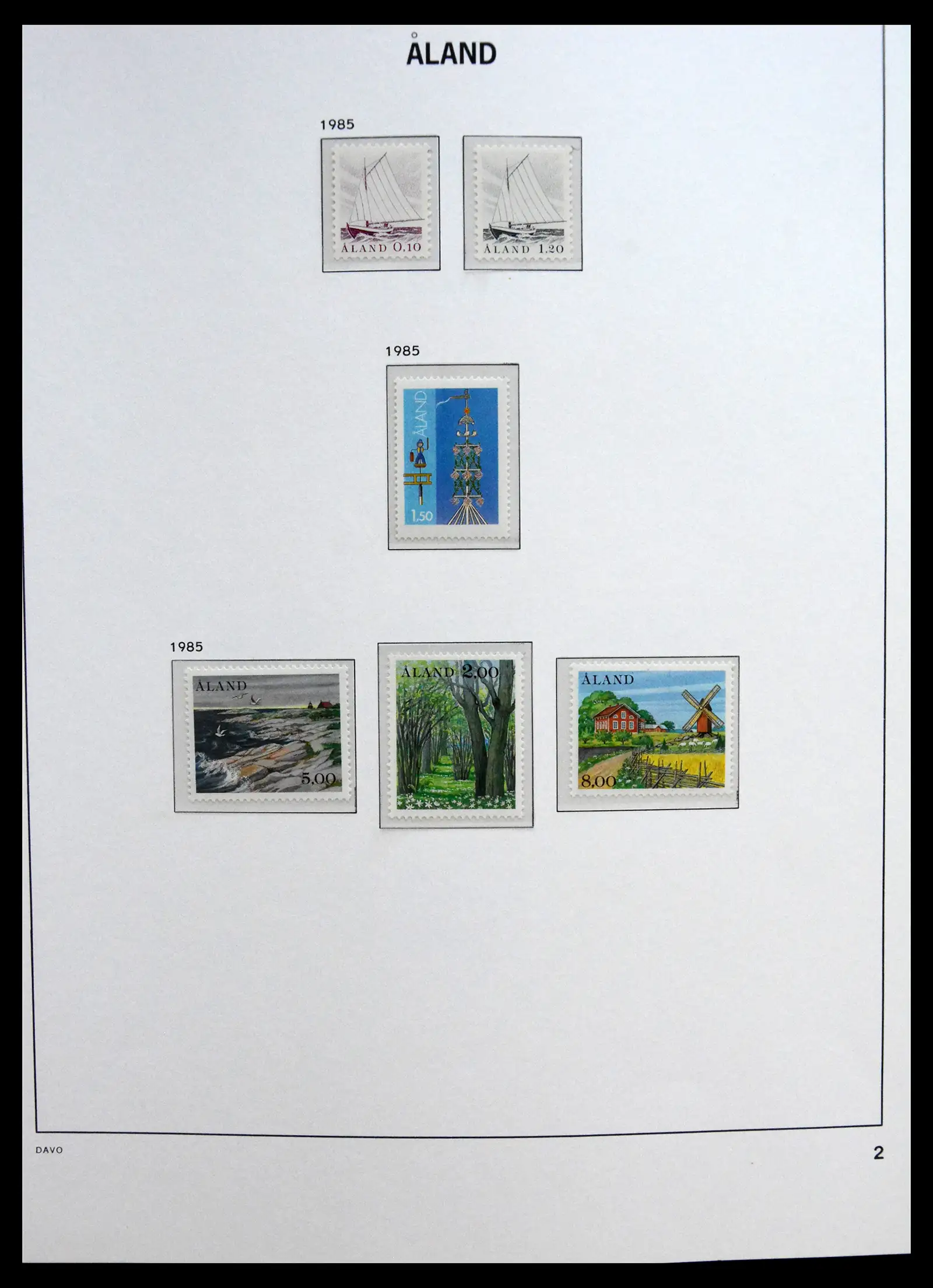 41319 0058 - Postzegelverzameling 41319 Aland postfris compleet 1983-2017.