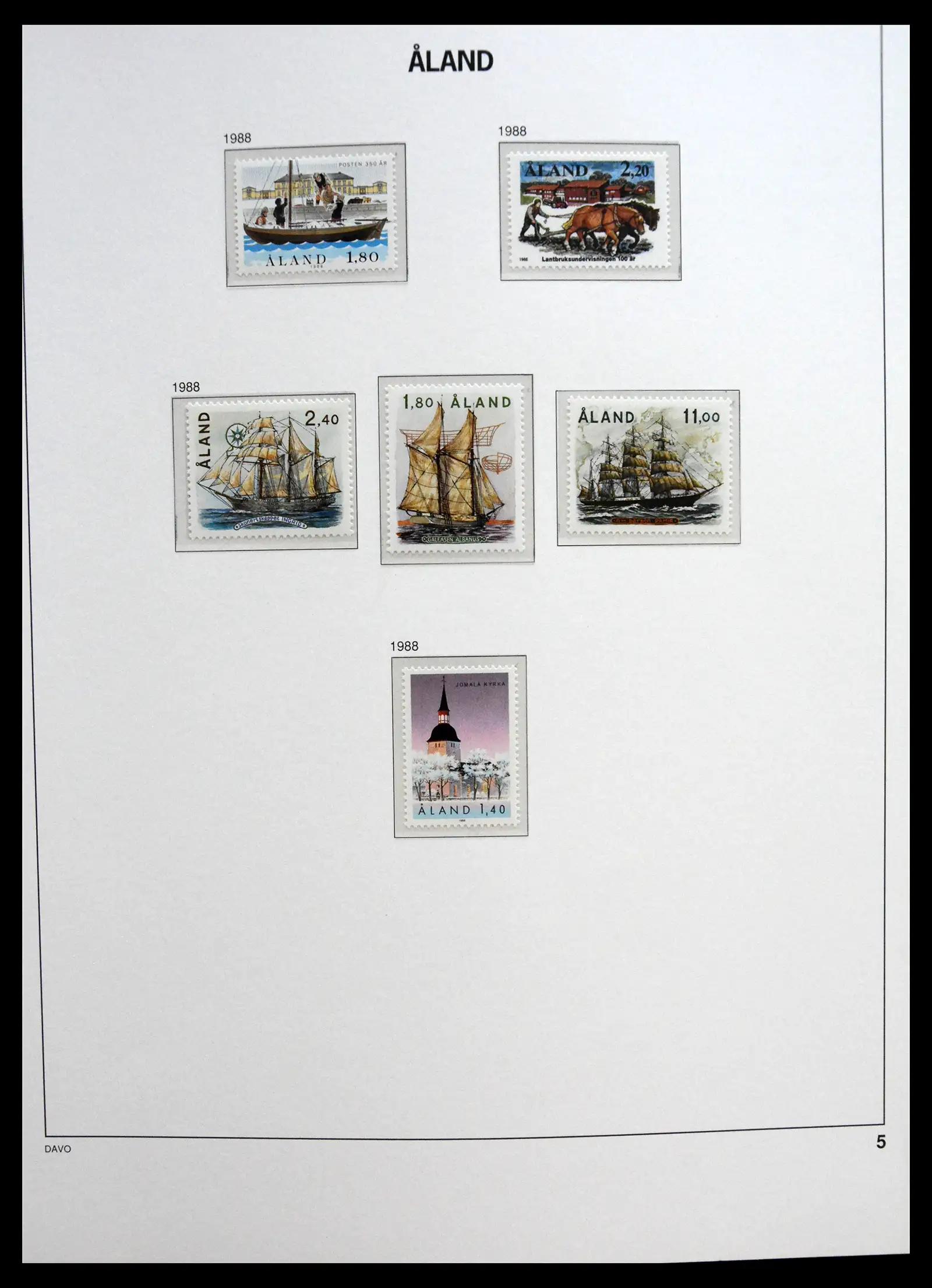 41319 0061 - Postzegelverzameling 41319 Aland postfris compleet 1983-2017.