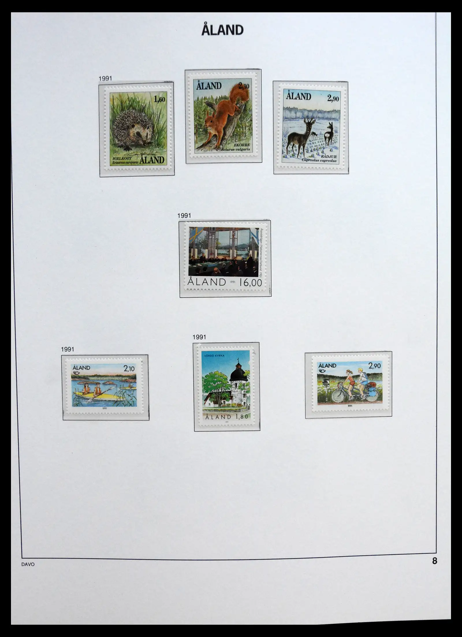 41319 0064 - Postzegelverzameling 41319 Aland postfris compleet 1983-2017.