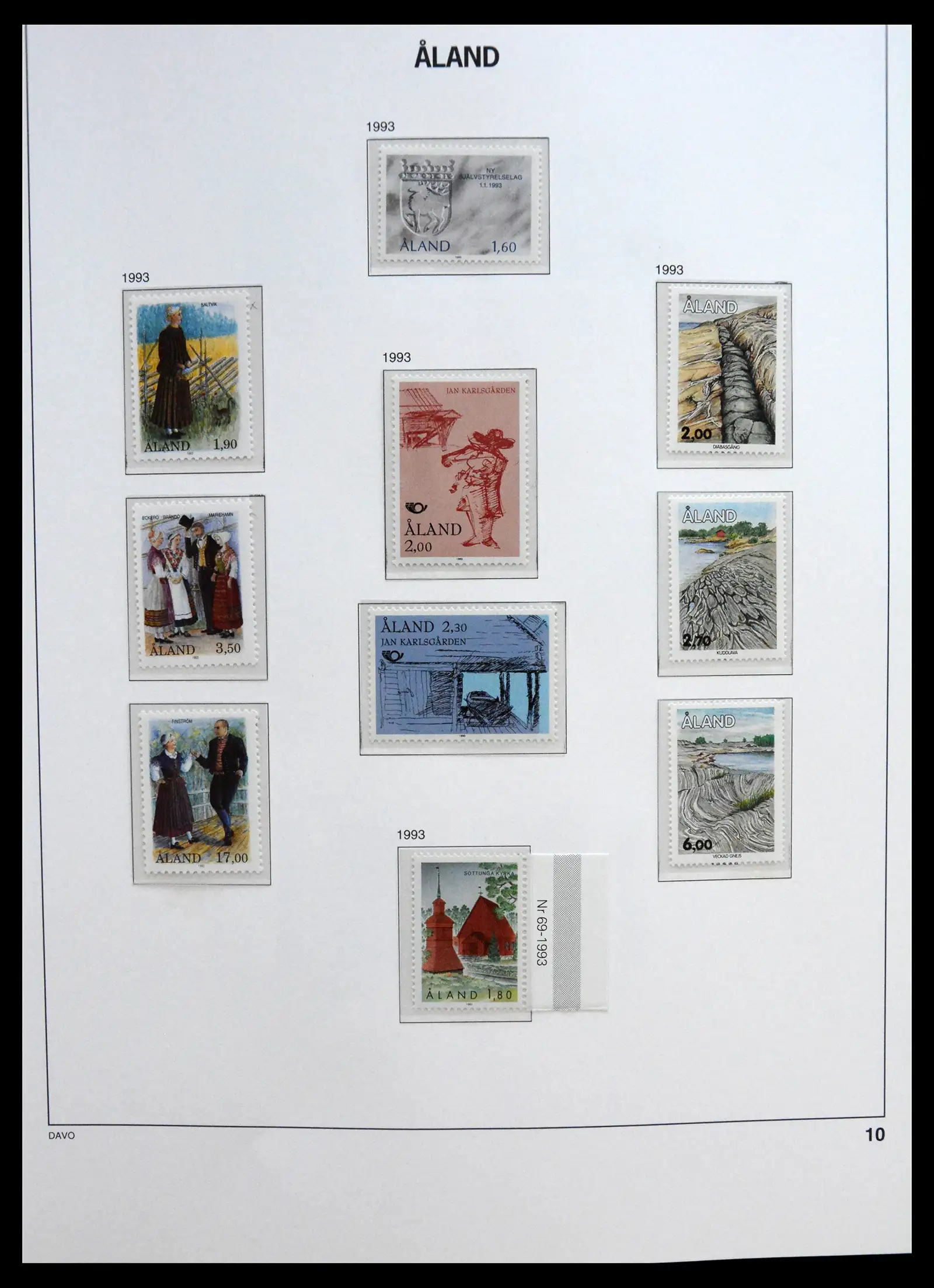 41319 0066 - Postzegelverzameling 41319 Aland postfris compleet 1983-2017.