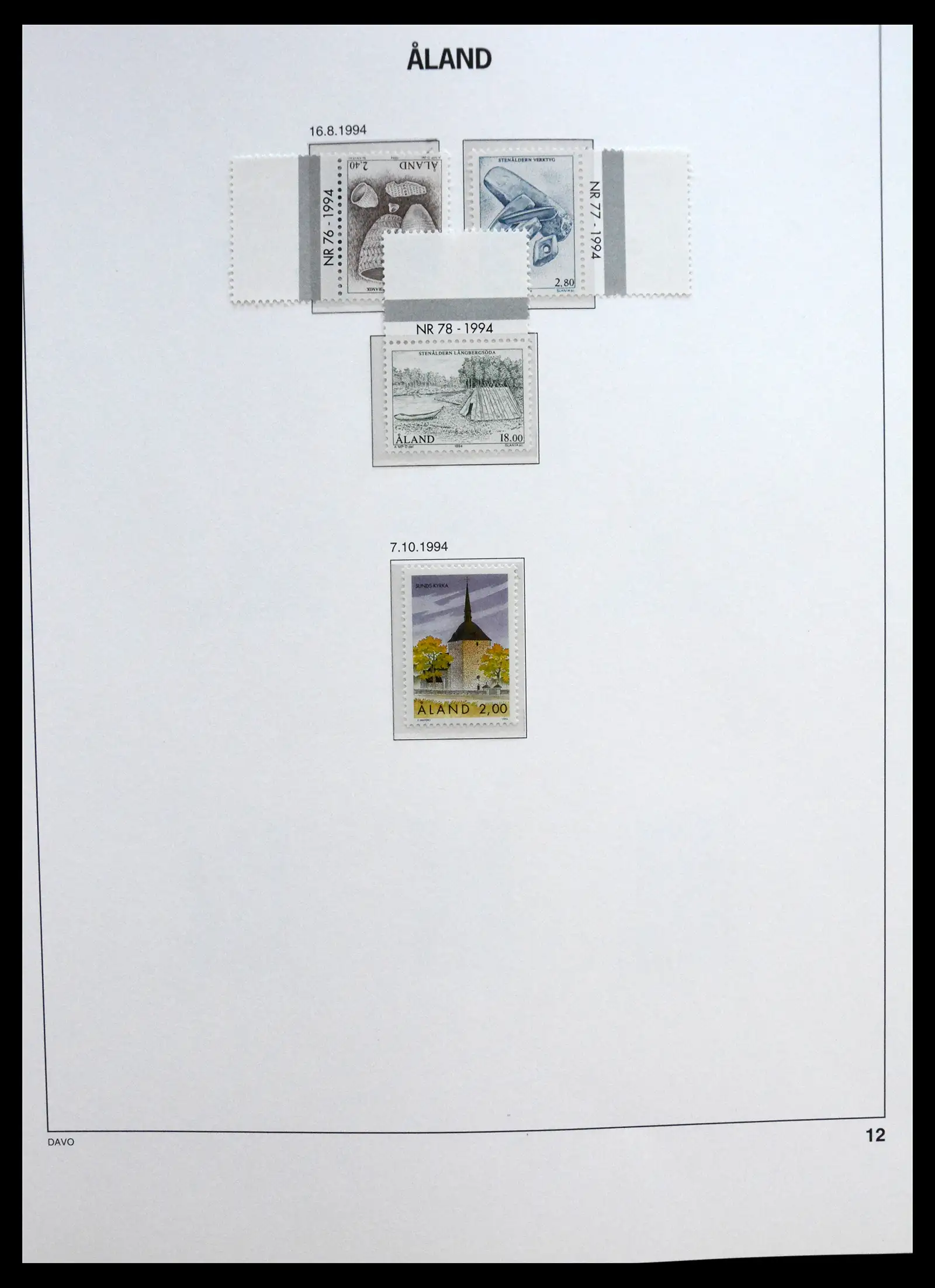 41319 0068 - Postzegelverzameling 41319 Aland postfris compleet 1983-2017.