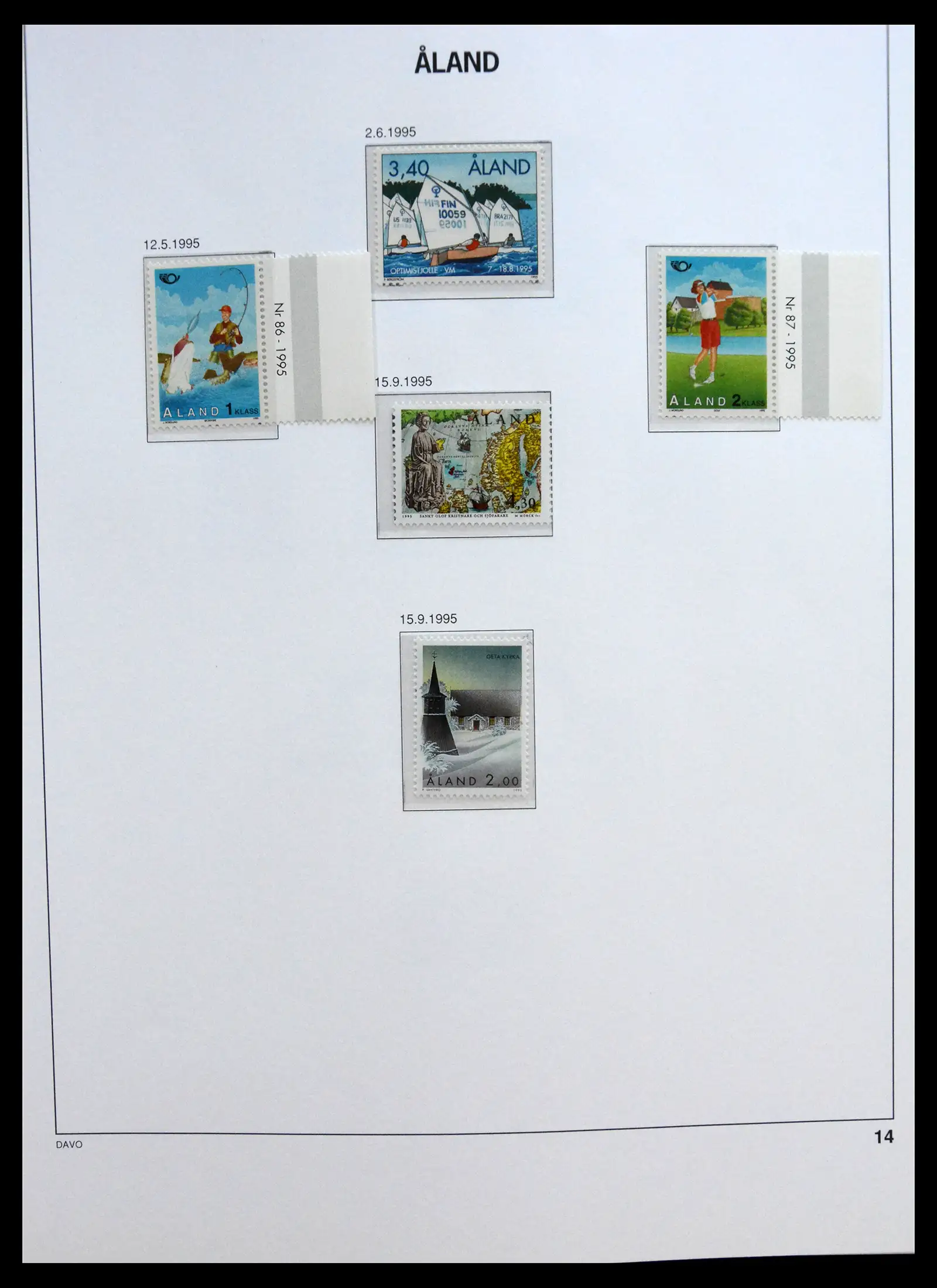 41319 0070 - Postzegelverzameling 41319 Aland postfris compleet 1983-2017.