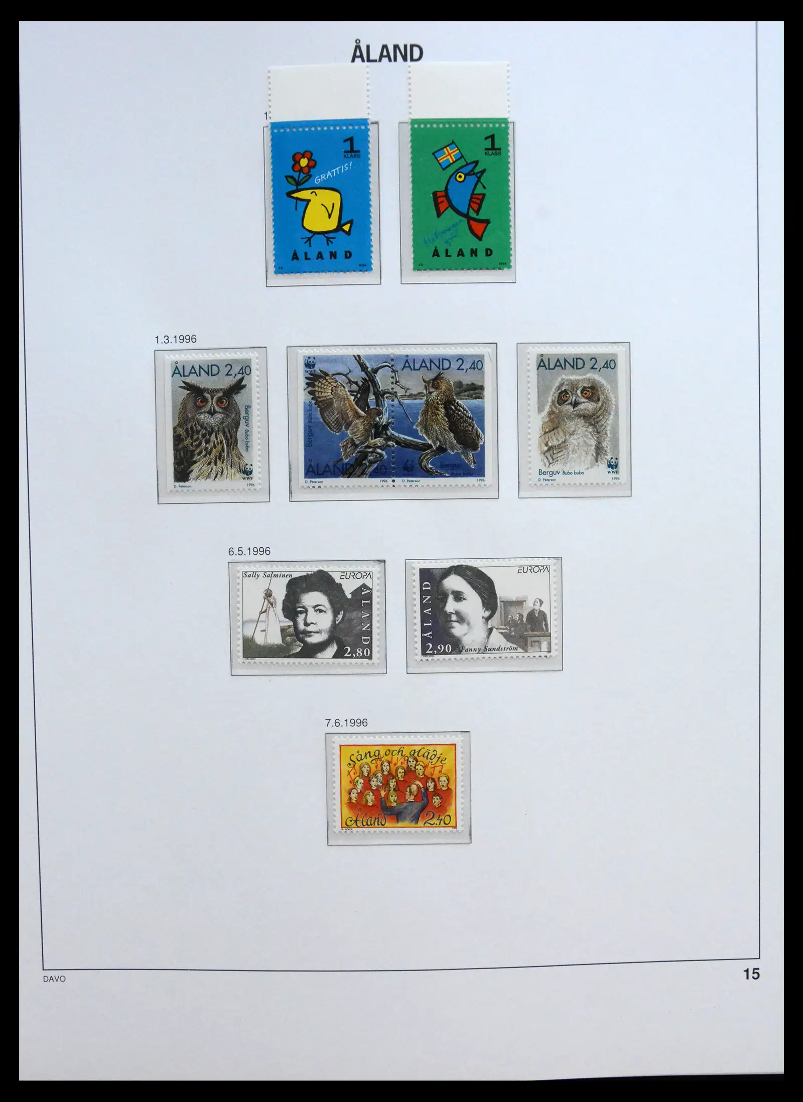 41319 0071 - Postzegelverzameling 41319 Aland postfris compleet 1983-2017.