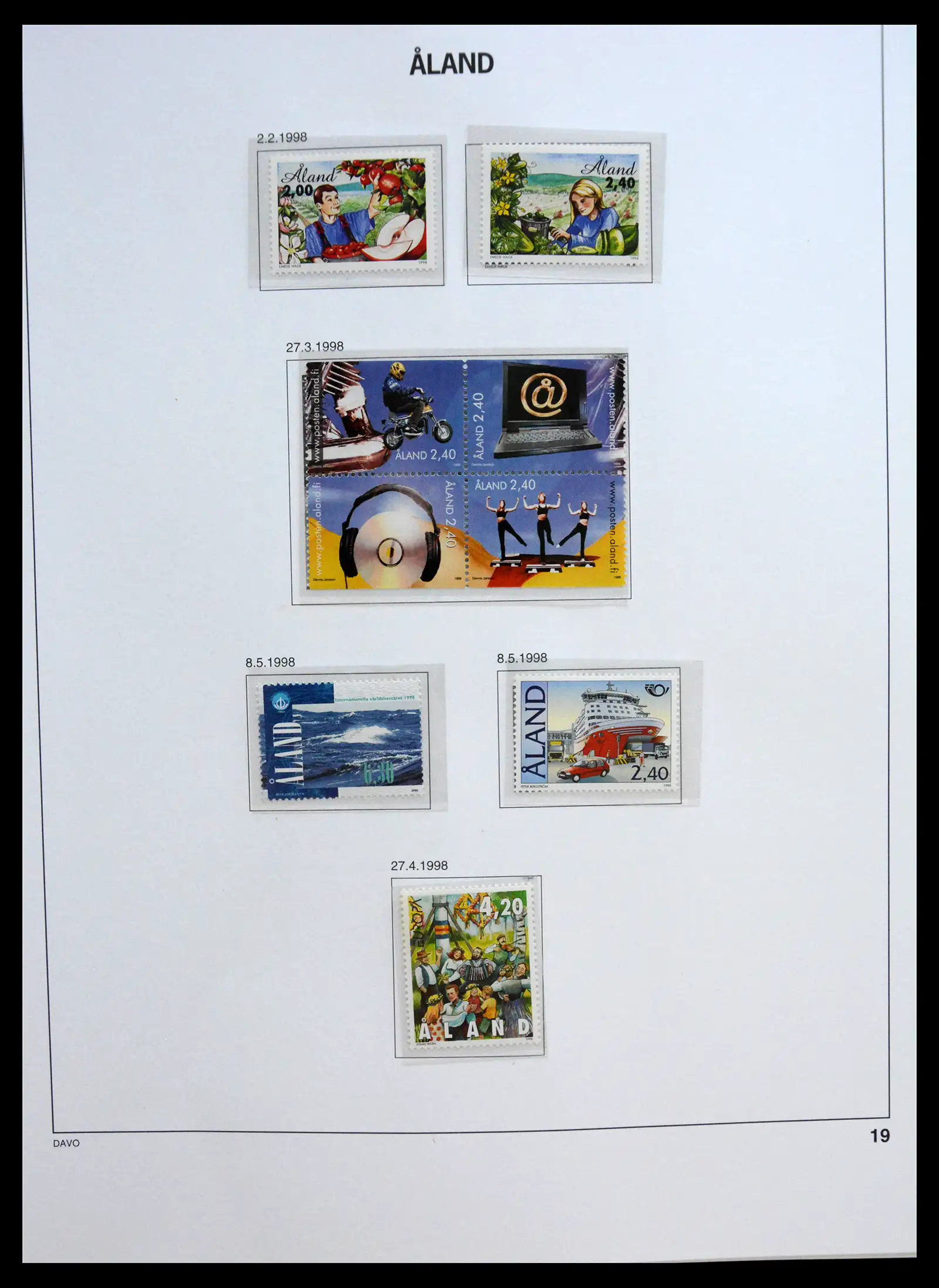 41319 0075 - Postzegelverzameling 41319 Aland postfris compleet 1983-2017.