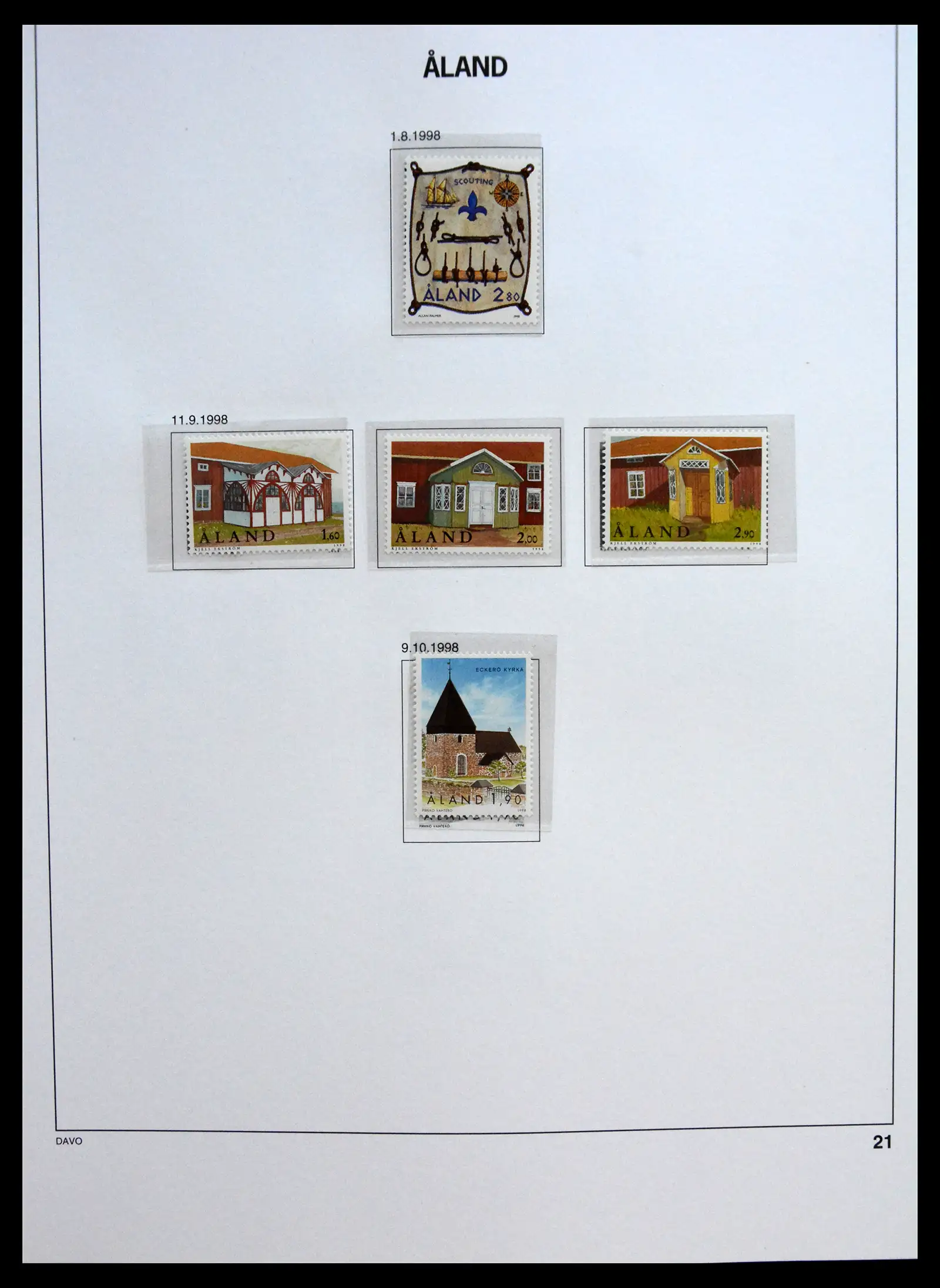 41319 0077 - Postzegelverzameling 41319 Aland postfris compleet 1983-2017.