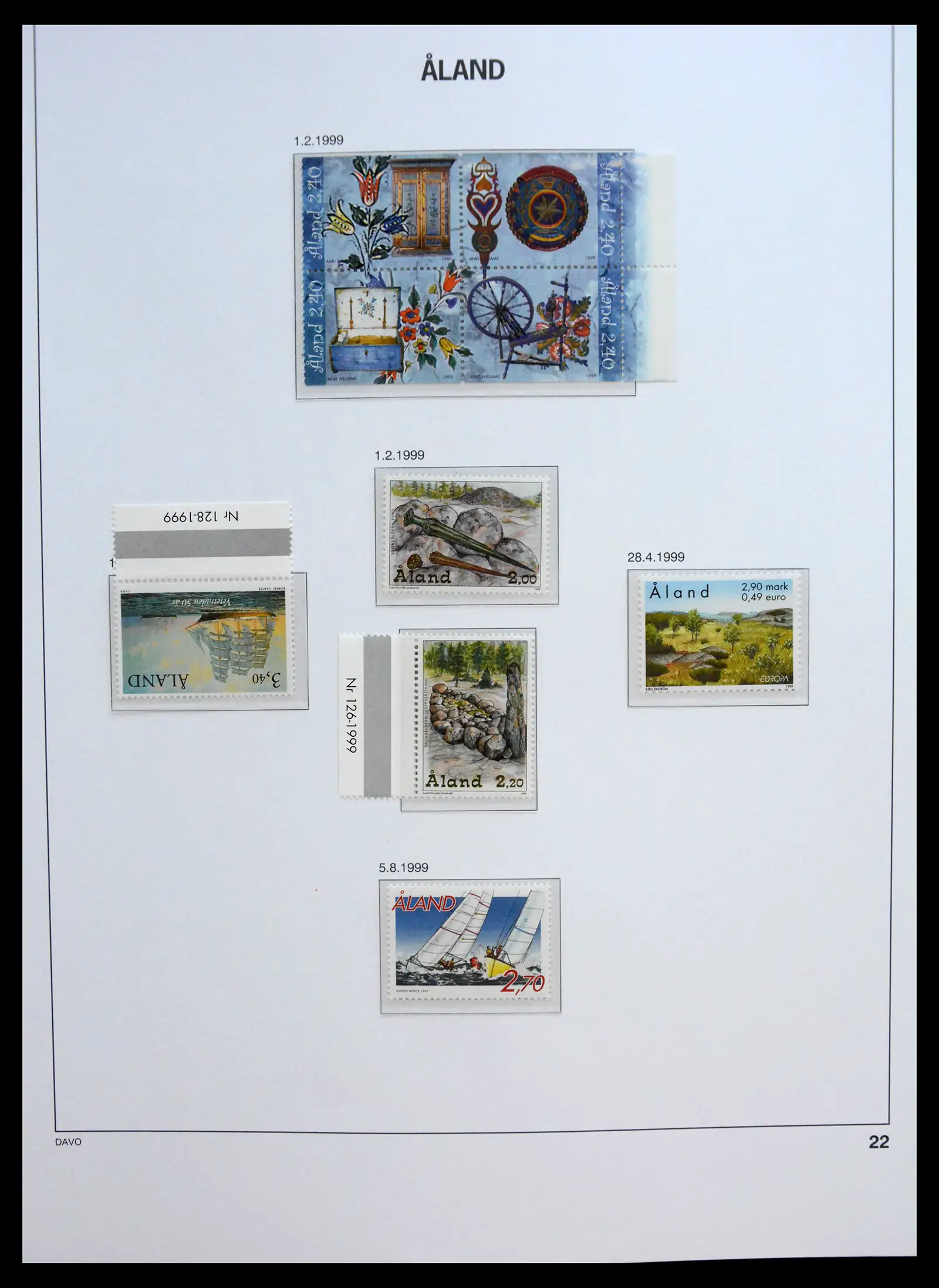 41319 0078 - Postzegelverzameling 41319 Aland postfris compleet 1983-2017.