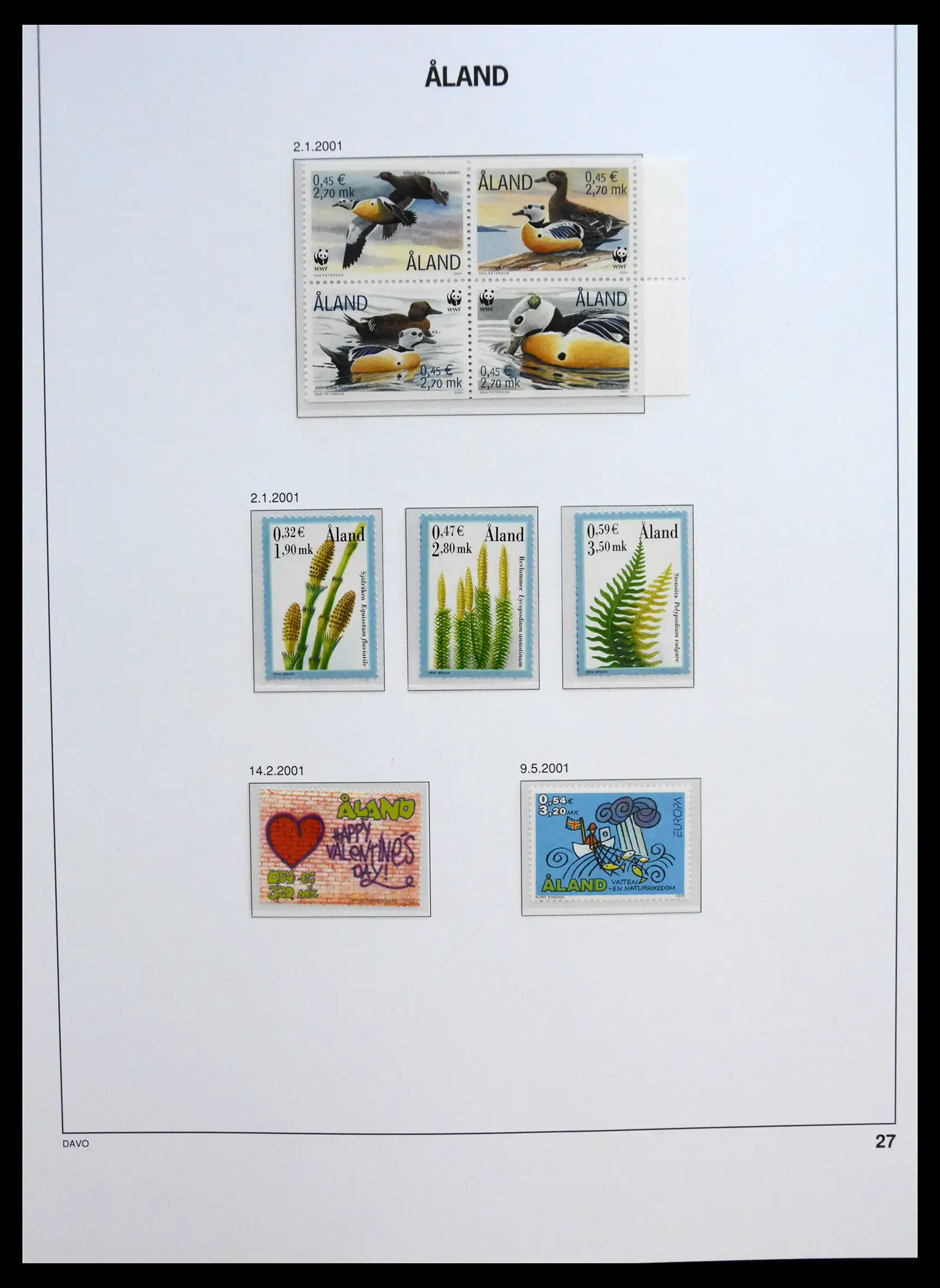 41319 0083 - Postzegelverzameling 41319 Aland postfris compleet 1983-2017.